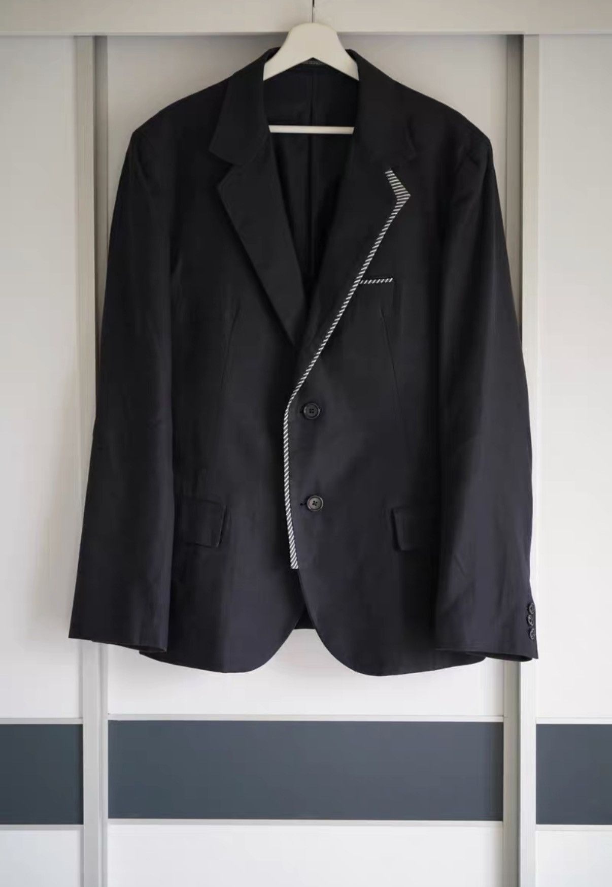Yohji Yamamoto Yohji Yamamoto 10ss Takeshi Kitano Blazer K4 Size US XL / EU 56 / 4 - 1 Thumbnail