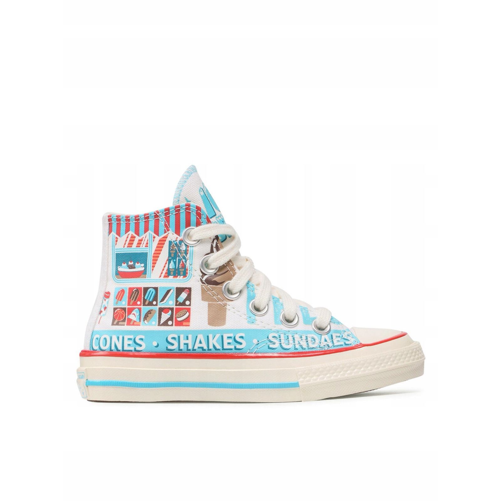 Converse CONVERSE GS 3 YOUTH 1970s HI TOP ICE CREAM A00395F Size US 4 / IT 34 - 4 Thumbnail
