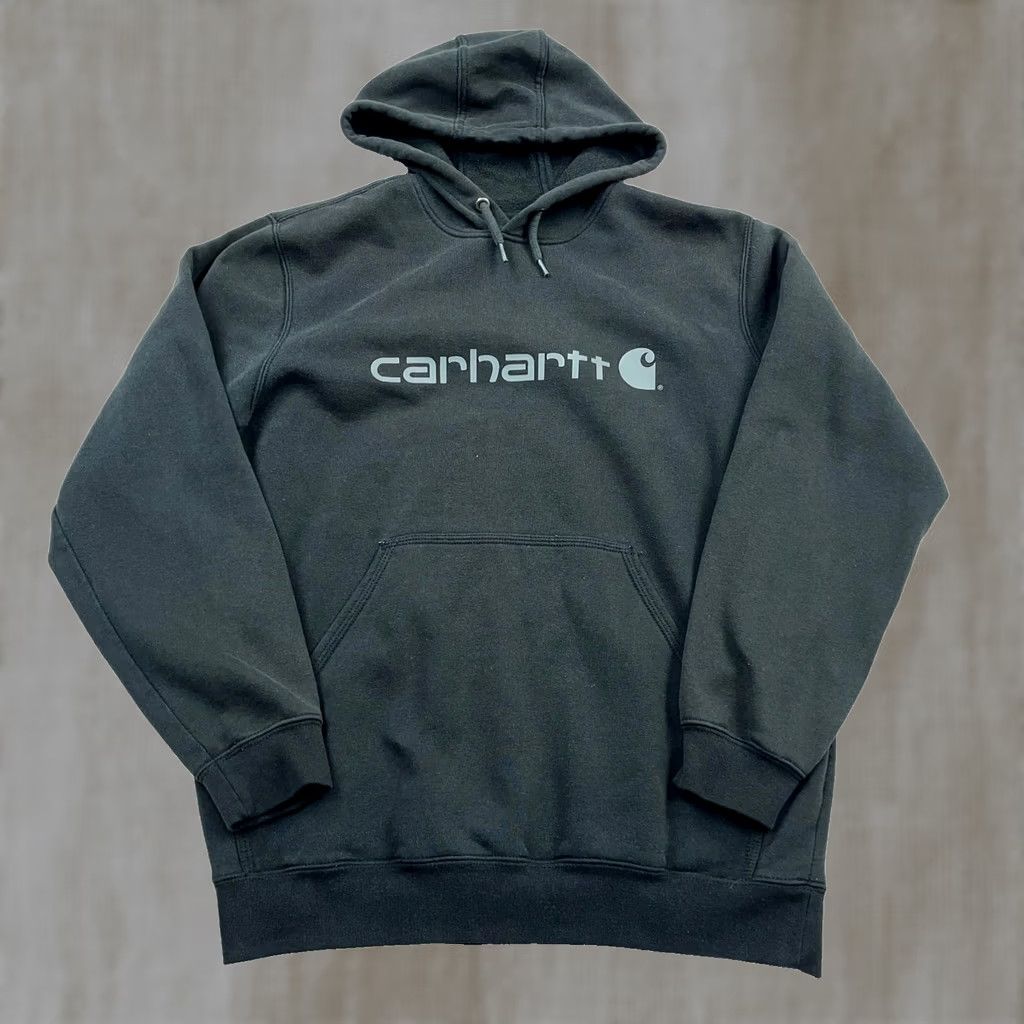 Carhartt Carhartt Hoodies Men Medium Gray Loose Fit Sweatshirt Work Wear Sweatshirt Hooded Crew Neck Pullover Size US M / EU 48-50 / 2 - 1 Thumbnail