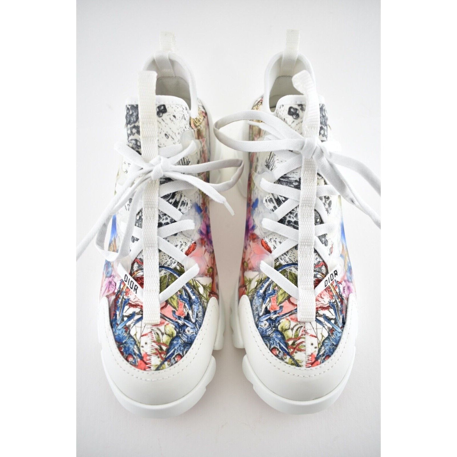 Dior D Connect Zodiac Printed Lace Up Flat Trainer Sneaker 40 Size US 10 / IT 40 - 7 Thumbnail