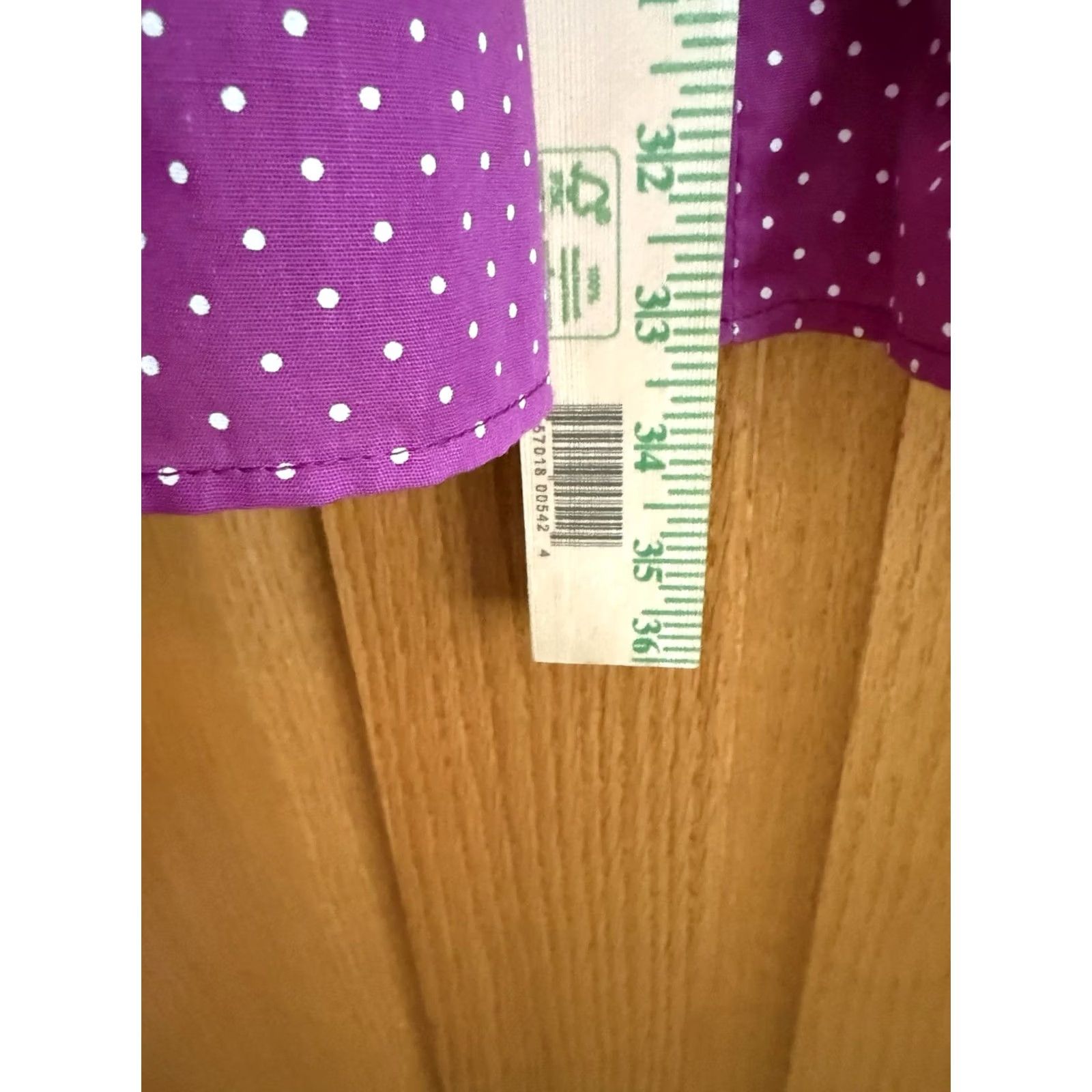 DANCER VINTAGE Partners Square Dance Dress Women 10 Purple Polka Dot Belt 36in Rockabilly 1970s Size L / US 10 / IT 46 - 3 Thumbnail
