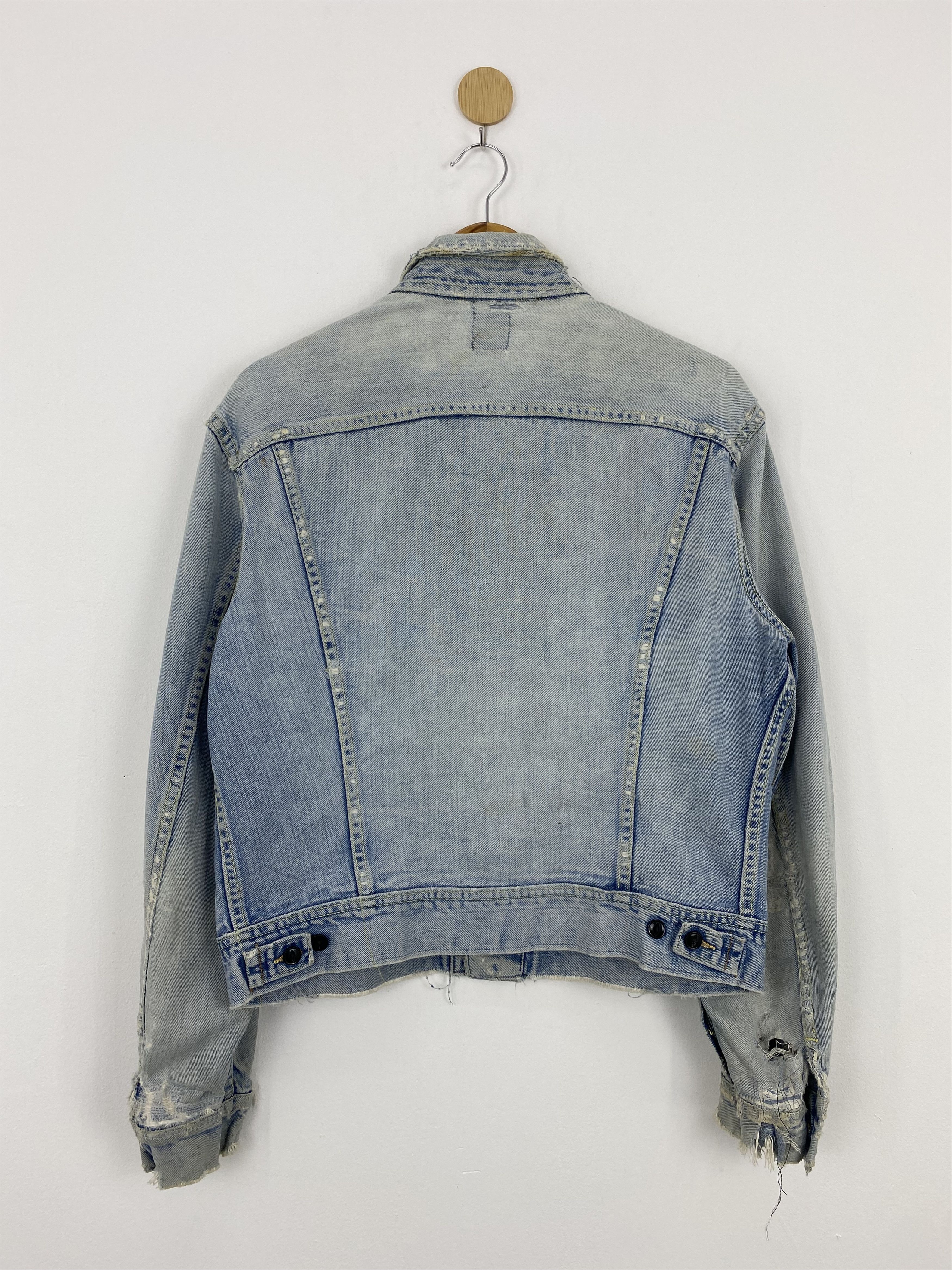 Lee Vintage 90s Lee Riders Ripped Button Up Denim Jacket MJ0004 Size US M / EU 48-50 / 2 - 3 Thumbnail