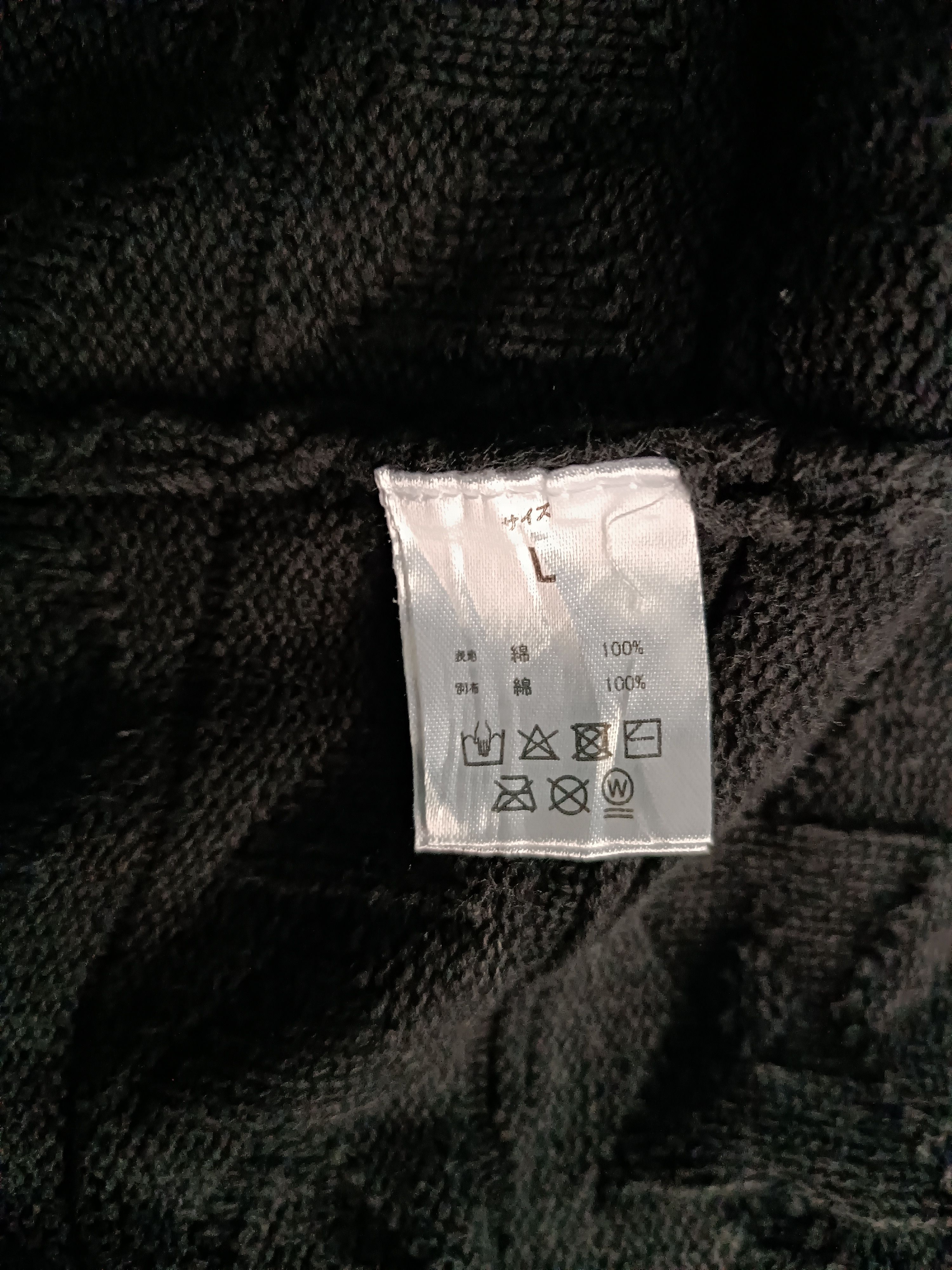 Japanese Brand 1PIU1UGUALE3 Relax Black Wash Ortega Pattern Chiffon Hoodie Size US M / EU 48-50 / 2 - 7 Thumbnail