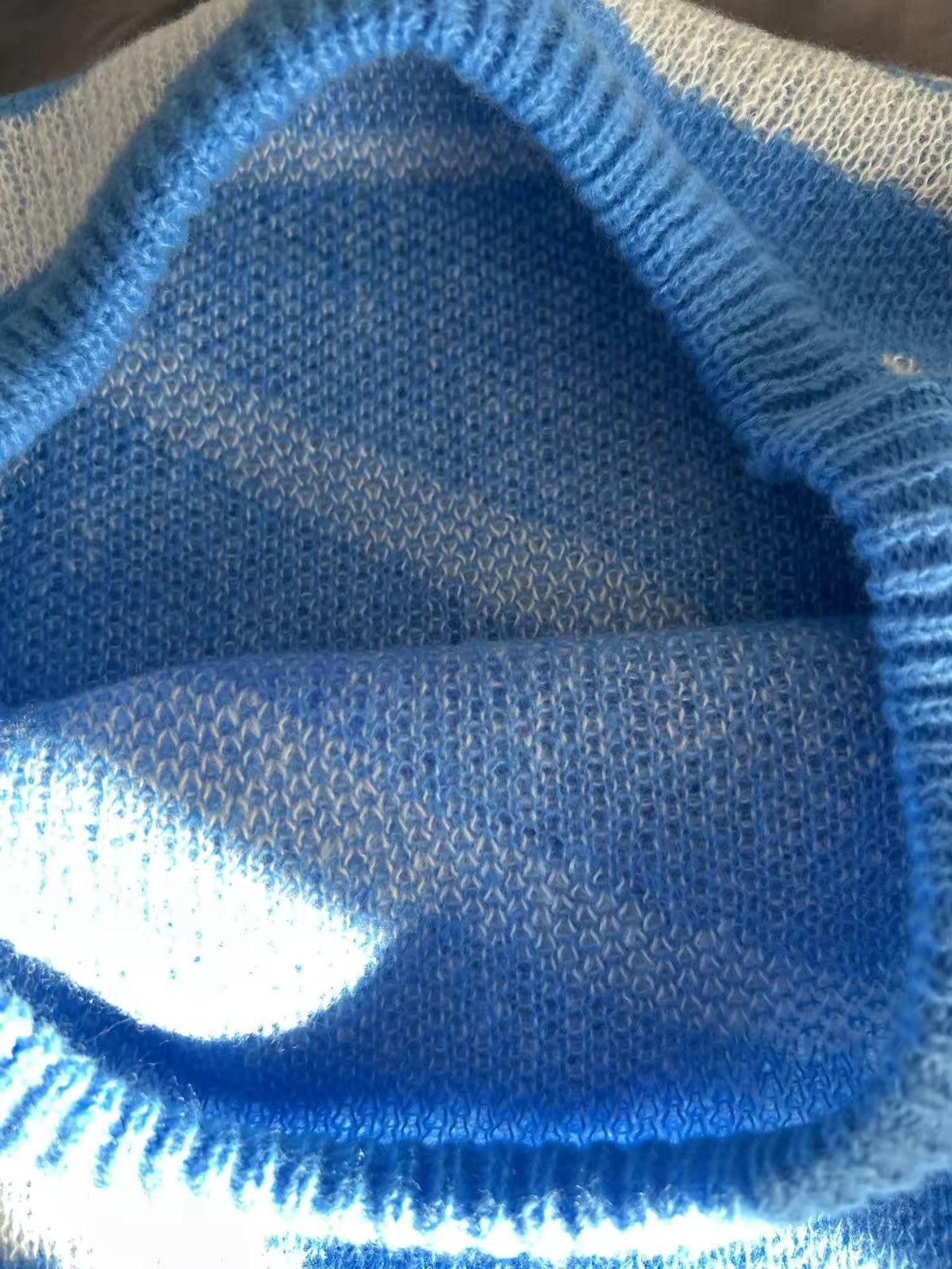 Japanese Brand Round Neck Contrast Color Knitted Sweatshirt Size US M / EU 48-50 / 2 - 2 Thumbnail