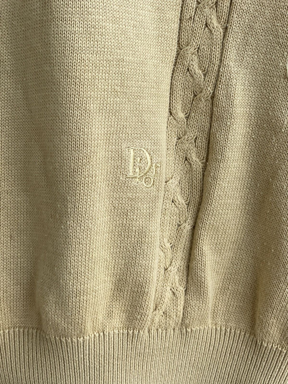 Dior Vintage Dior Knit Vest Ysl Cdg Burberry Y2K Streetwear Balma Size 44R - 4 Thumbnail