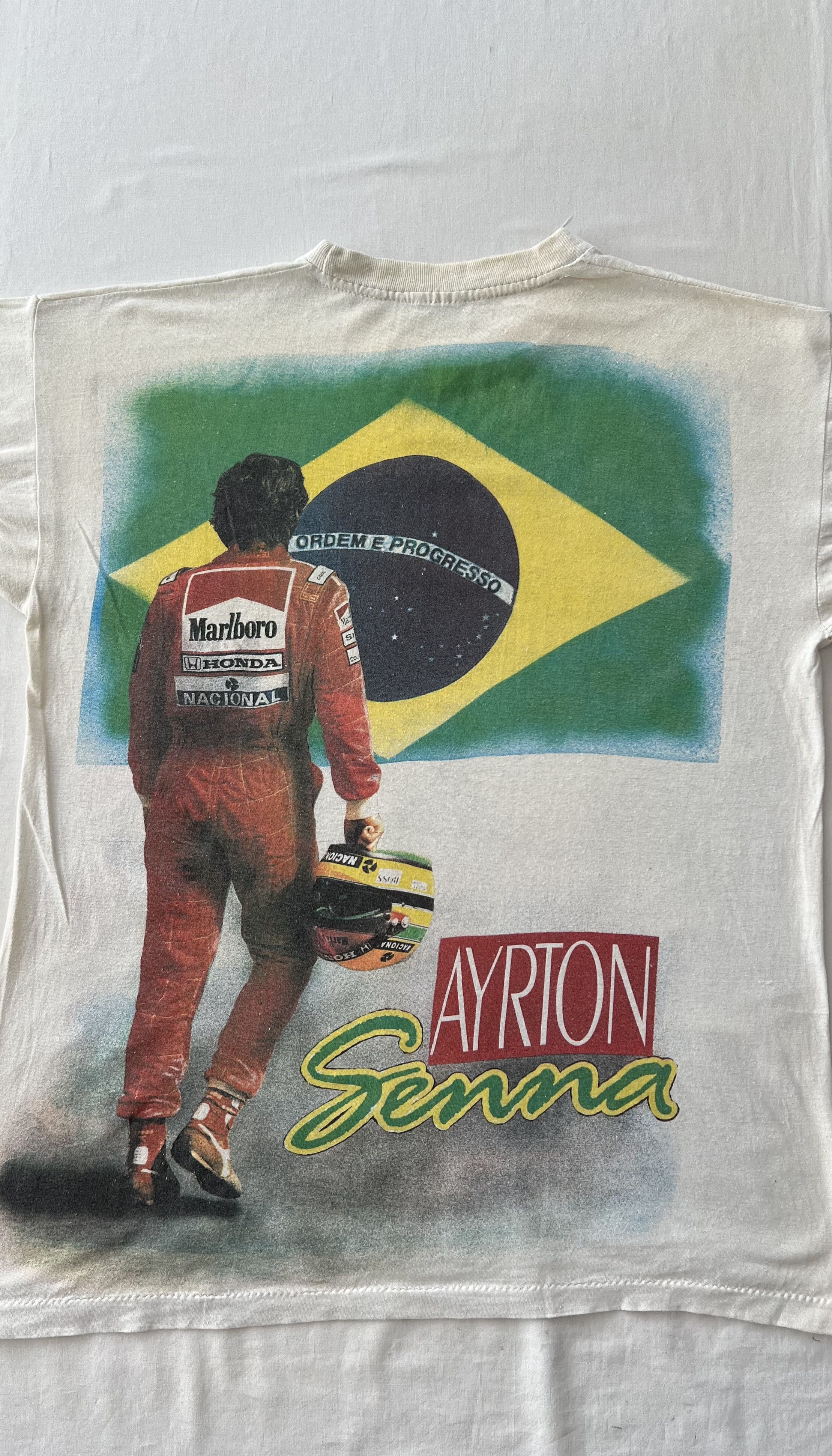 Formula 1 Vintage 90s Ayrton Senna Formula 1 F1 Renault AOP T-shirt Size US L / EU 52-54 / 3 - 18 Thumbnail