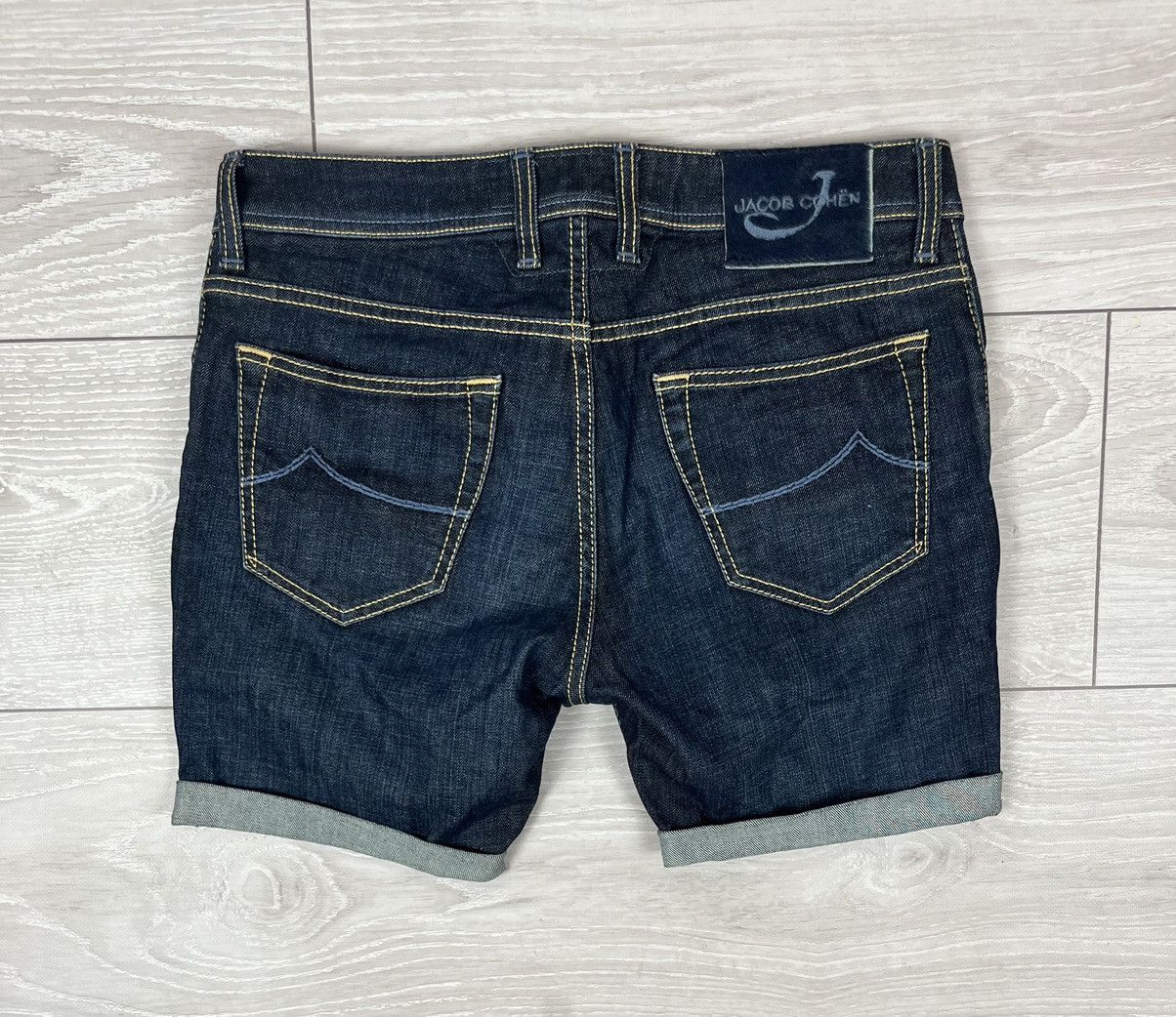 Jacob Cohen Jacob Cohen Luxury Handmade Blue Denim Shorts Size US 32 / EU 48 - 2 Thumbnail