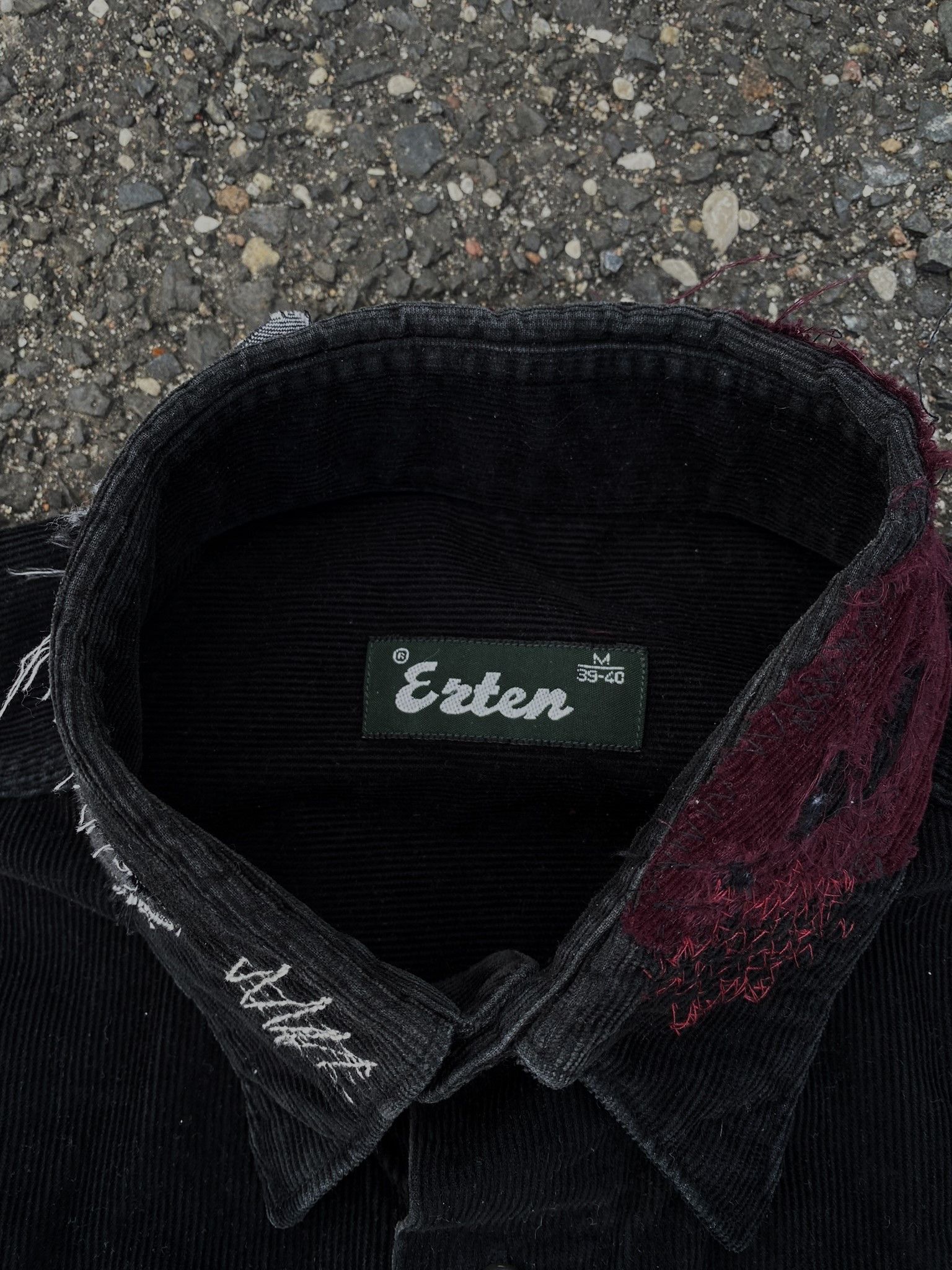 Other Vintage Repaired Patchwork Kapital Inspired Black corduroy Size US L / EU 52-54 / 3 - 10 Thumbnail