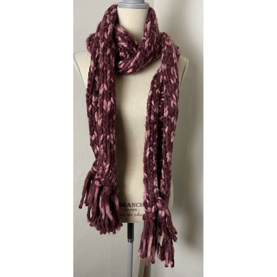 Other Chunky Knit Infinity Scarf For Women Pink & Purple Soft & Co Size ONE SIZE - 1 Thumbnail