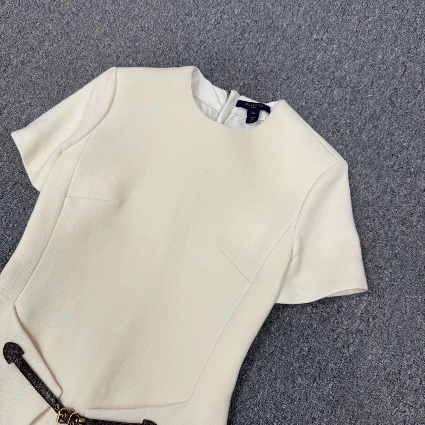 Louis Vuitton Louis Vuitton LV White Monogram Mini Dress 36 Size XS / US 0-2 / IT 36-38 - 3 Thumbnail
