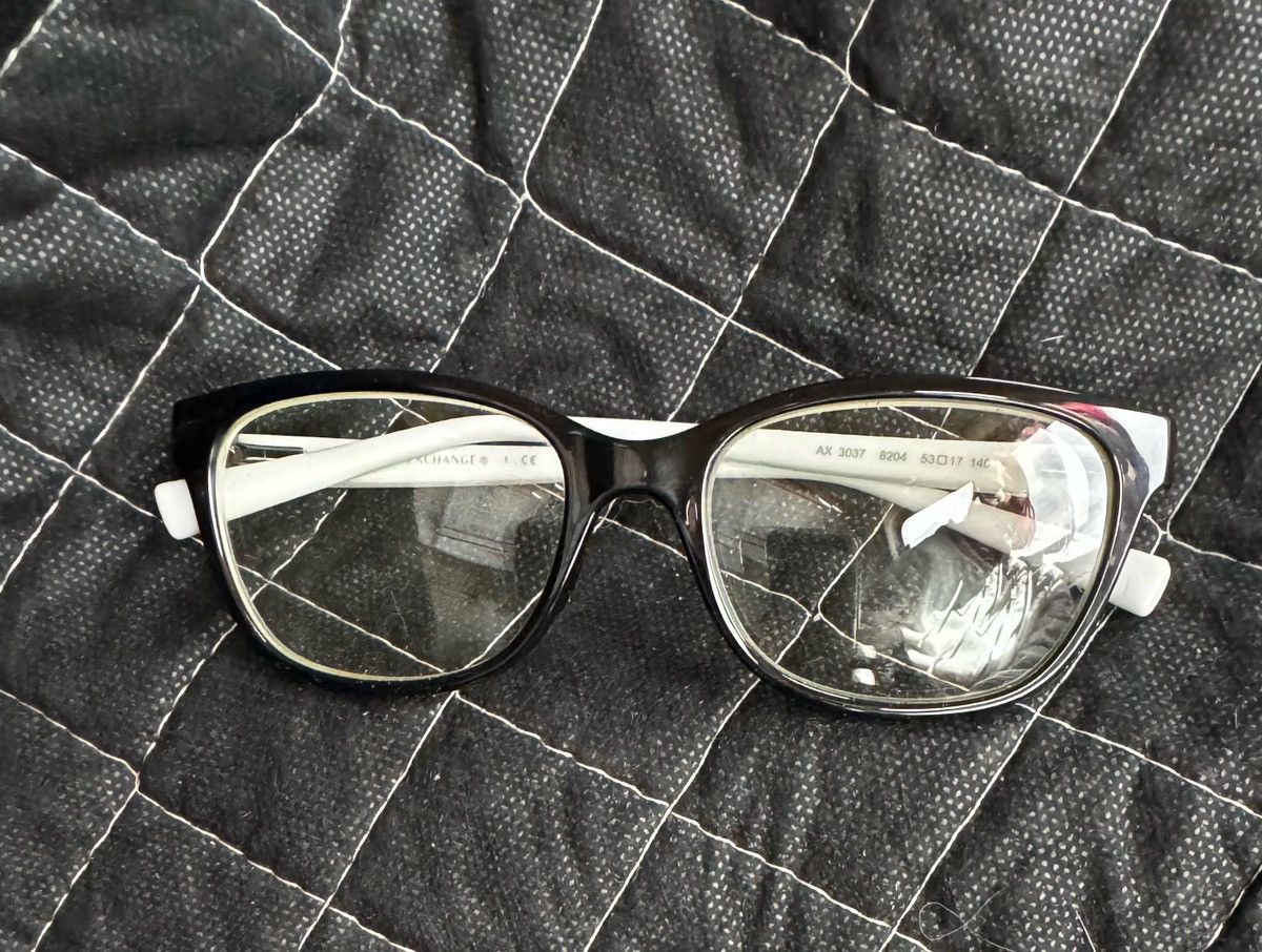 Armani Exchange Armani Exchange Glasses Black and White Frames Size ONE SIZE - 1 Thumbnail