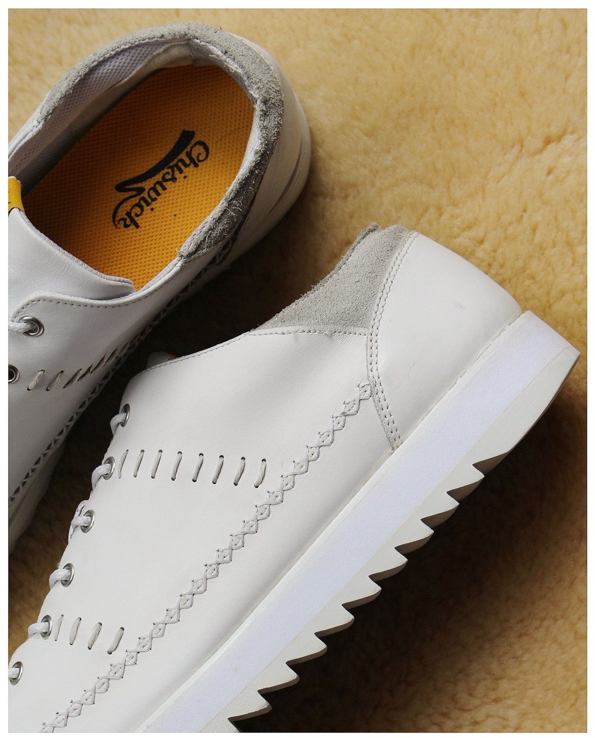 Japanese Brand SS2015 CHISWICK HANDCRAFTED LEATHER SNEAKERS Size US 10 / EU 43 - 8 Thumbnail