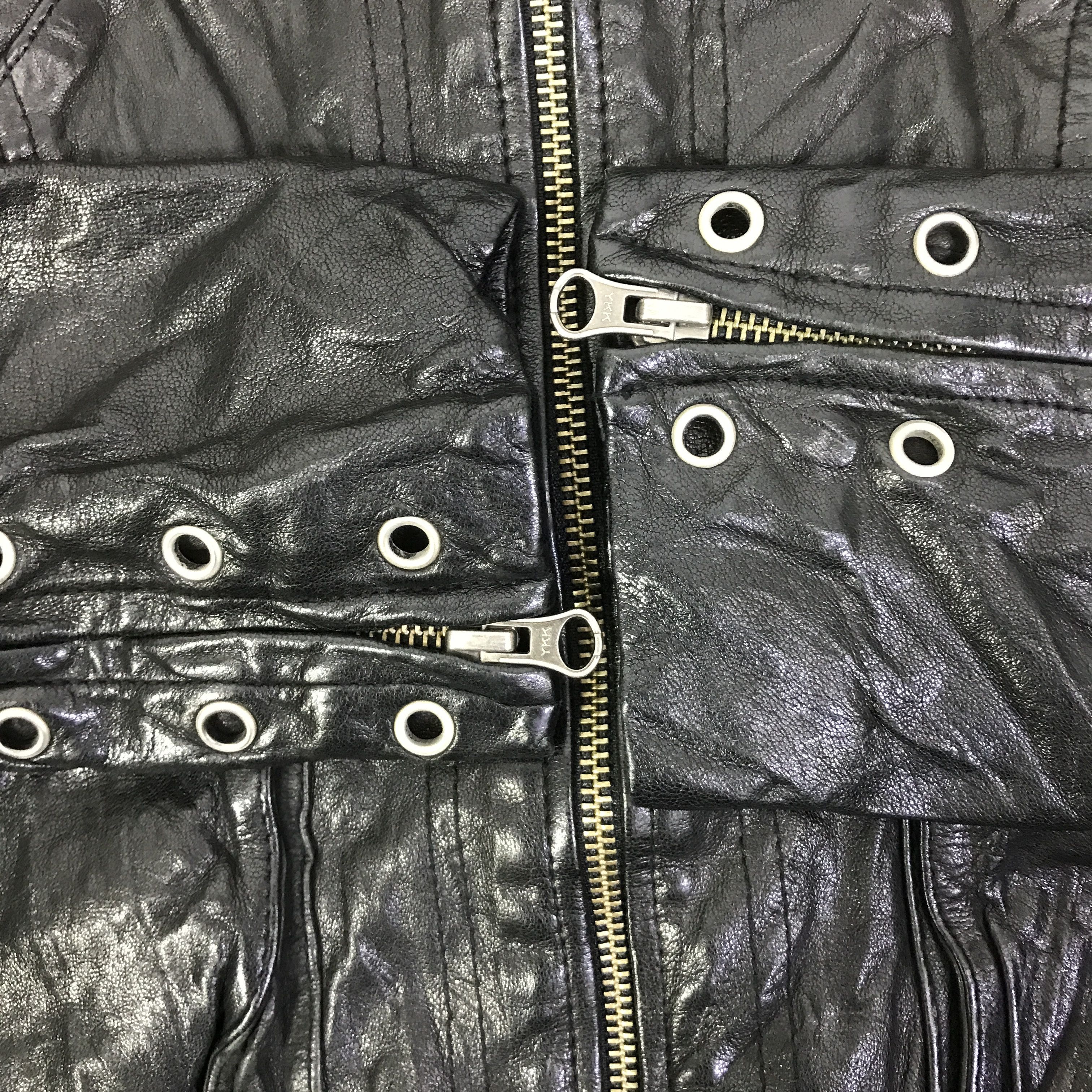 If Six Was Nine SISTEMATIC PUNK JAPAN LEATHER JACKET K92B20 Size US XS / EU 42 / 0 - 8 Thumbnail