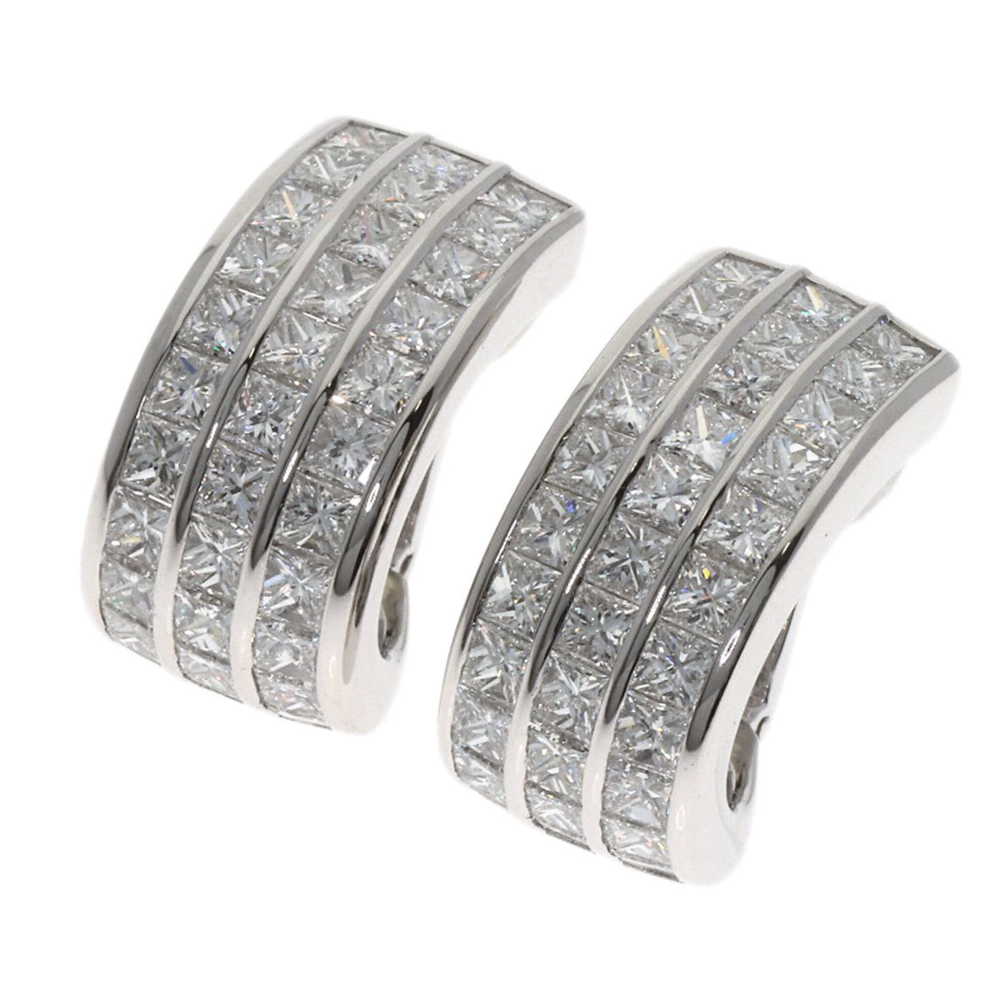 Other Boucheron Diamond Earrings, 18K White Gold, Women's Size ONE SIZE - 1 Thumbnail