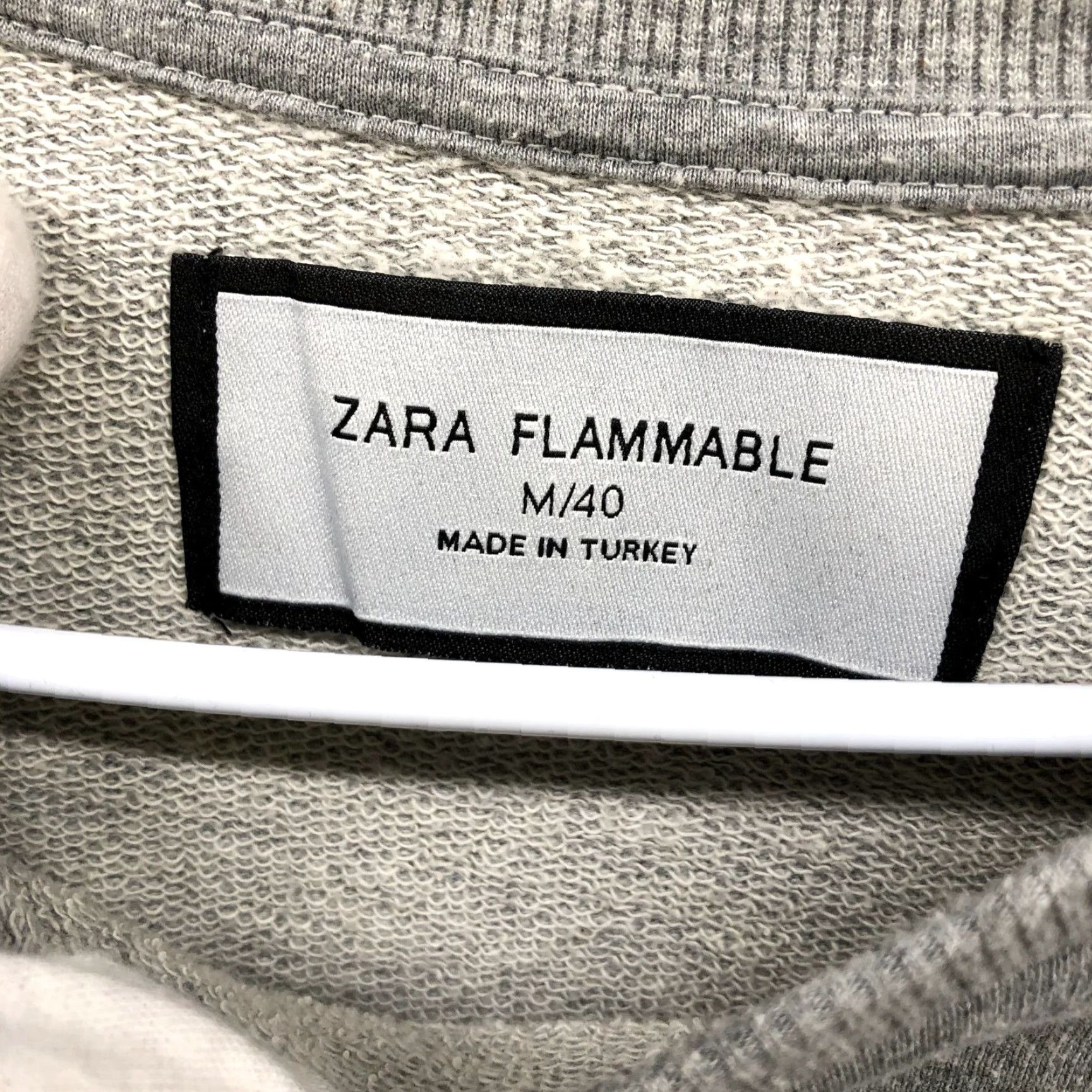 Zara Zara Sweatshirt Mens M Gray Aloha Floral Crew Neck Fleece Tropical Size US M / EU 48-50 / 2 - 5 Thumbnail