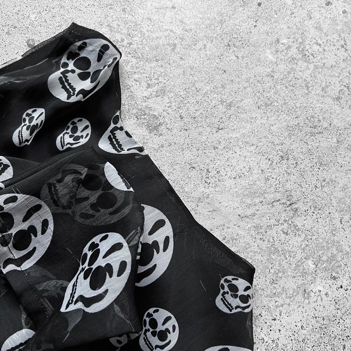 Vintage Poizen Industries Vintage Black/White Skull Gothic Dress Size S / US 4 / IT 40 - 12 Thumbnail