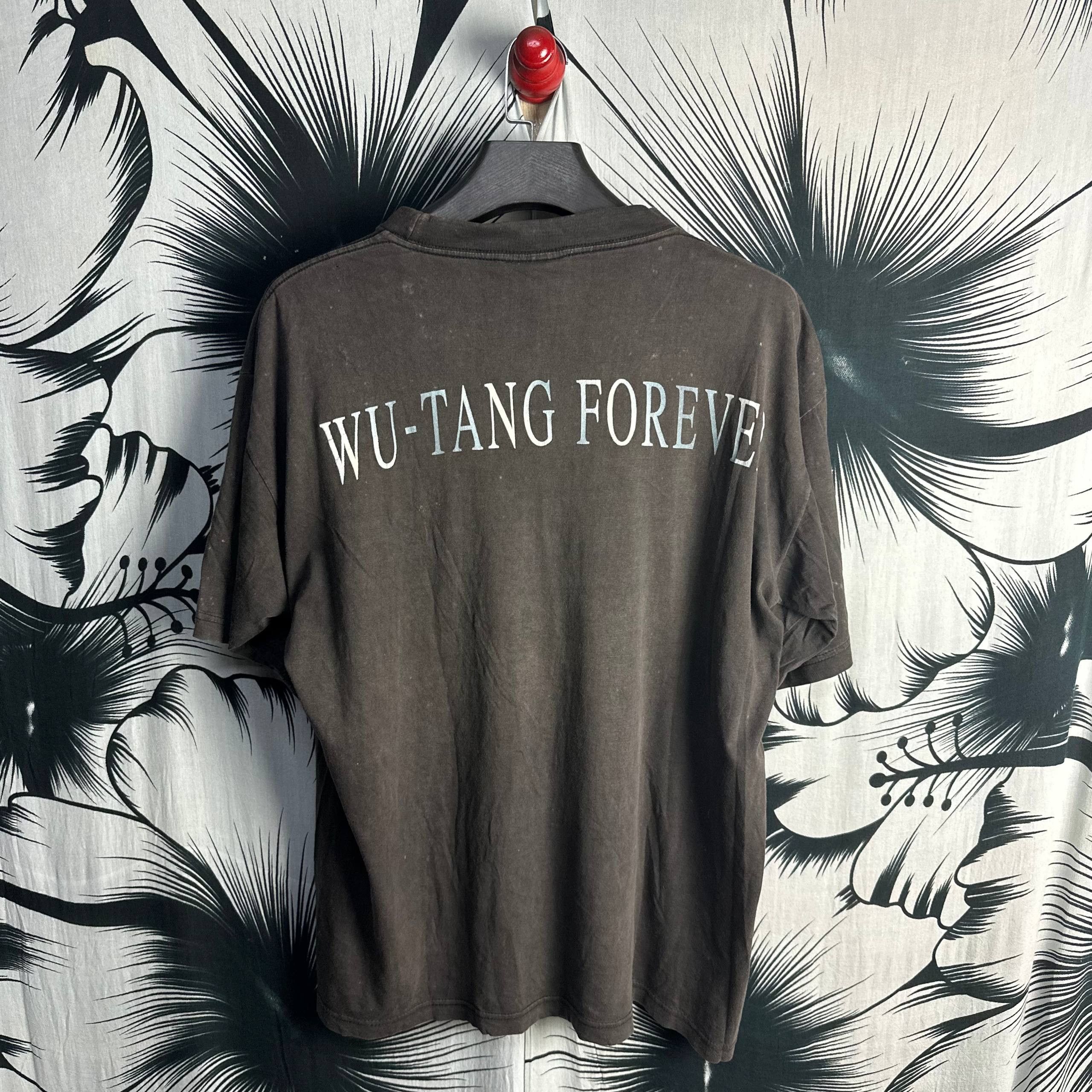 Vintage Rare Vintage Wutang Forever Redwood Tag Rap Tee T-Shirt Size US XL / EU 56 / 4 - 2 Thumbnail