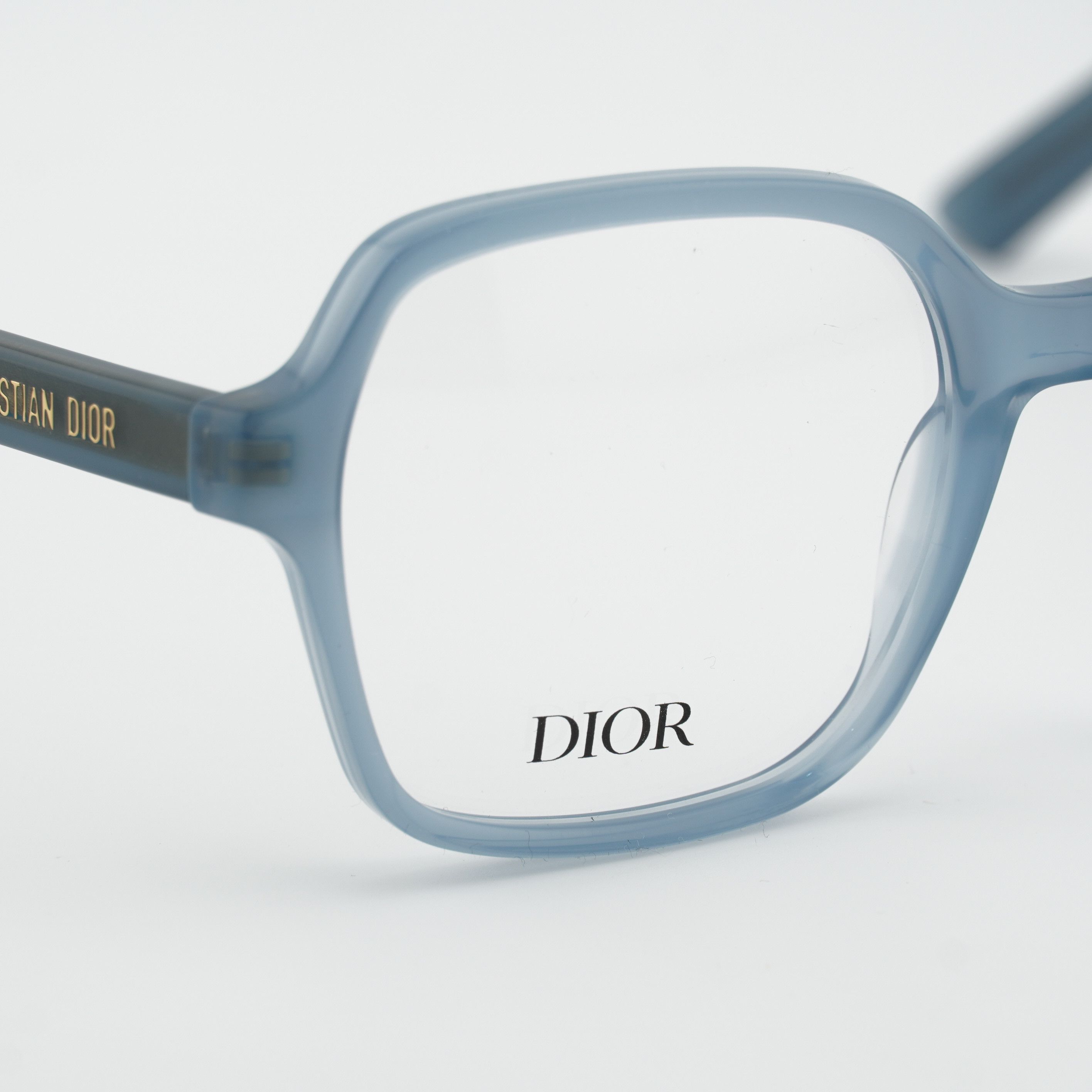 Dior Dior DIORMIDNIGHT O S1I 8000 Eyeglasses Shiny Light Blue 53m Size ONE SIZE - 6 Thumbnail