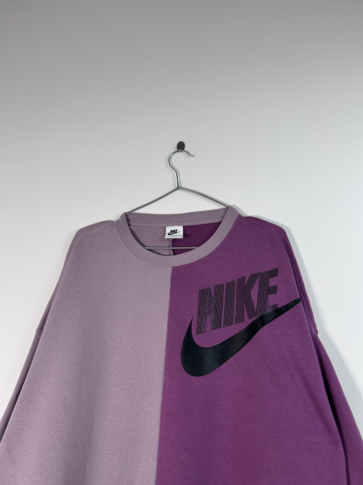 Nike × Vintage Nike Oversized Purple Sweatshirt S Size S / US 4 / IT 40 - 5 Thumbnail