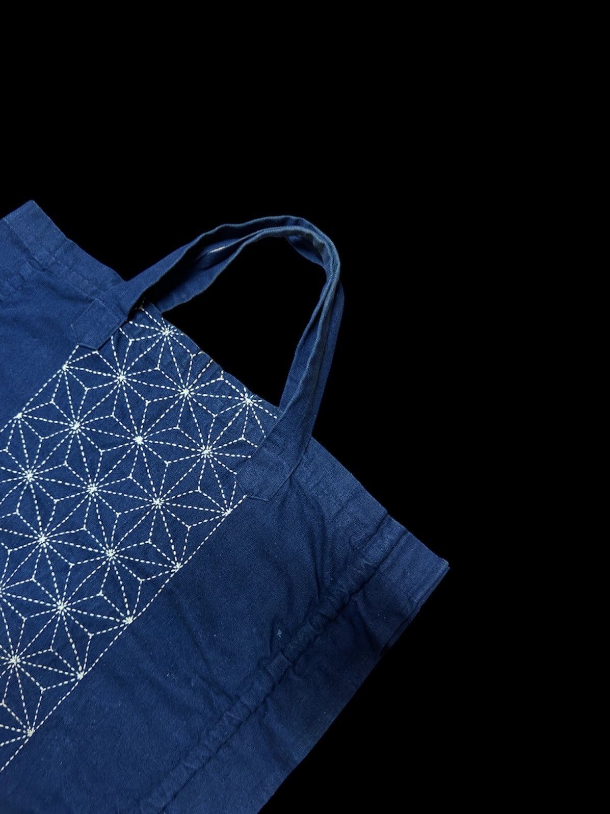 Other Handmade Sashiko stitch indigo tote bag Size ONE SIZE - 2 Thumbnail