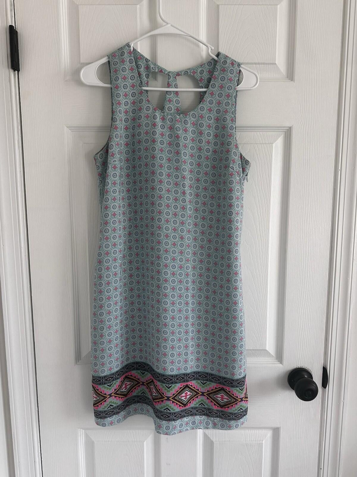 Other Skies Are Blue Aztec Sleeveless Shift Beach Summer Dress SM Size S / US 4 / IT 40 - 1 Thumbnail