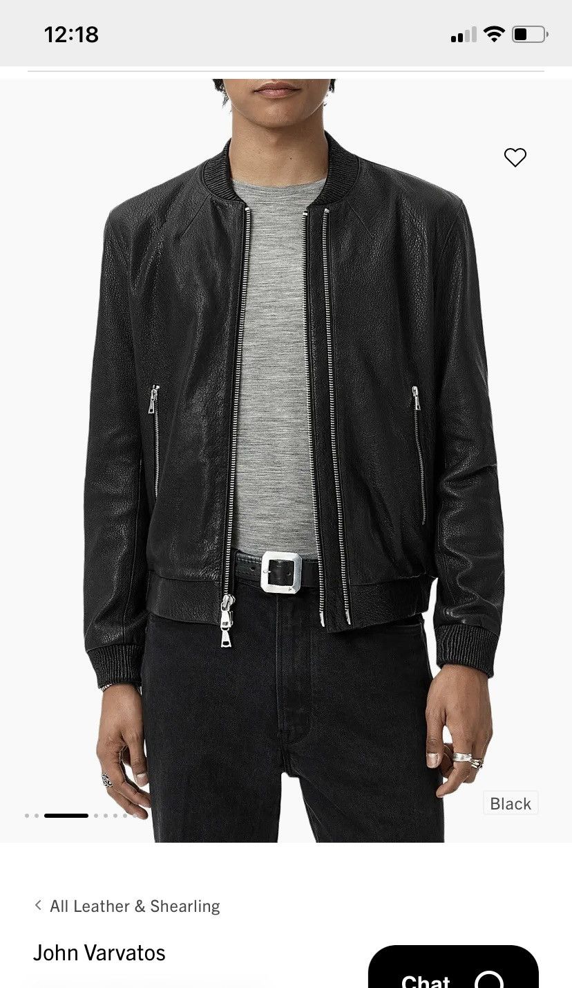 John Varvatos John Varvatos Leather Bomber jacket Size US M / EU 48-50 / 2 - 6 Thumbnail
