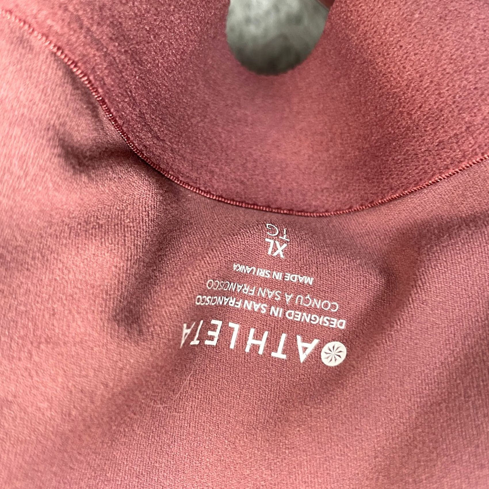 Athleta Athleta Sports Bra Women XL Pink Mauve Racerback Wireless Medium Support Yoga Athletic Shirt Bra Size ONE SIZE - 5 Thumbnail