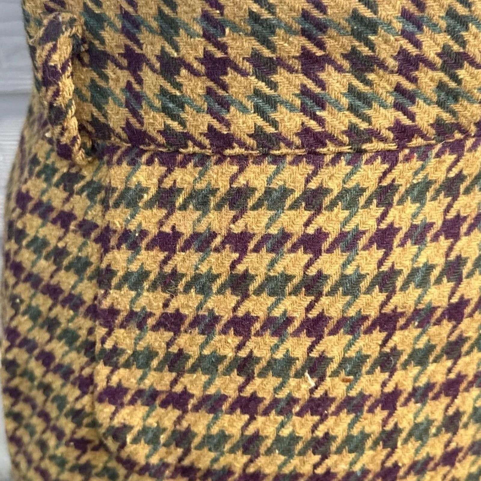 Other Retro yellow and purple plaid midi skirt #plaid vintage Size 28" / US 6 / IT 42 - 4 Thumbnail