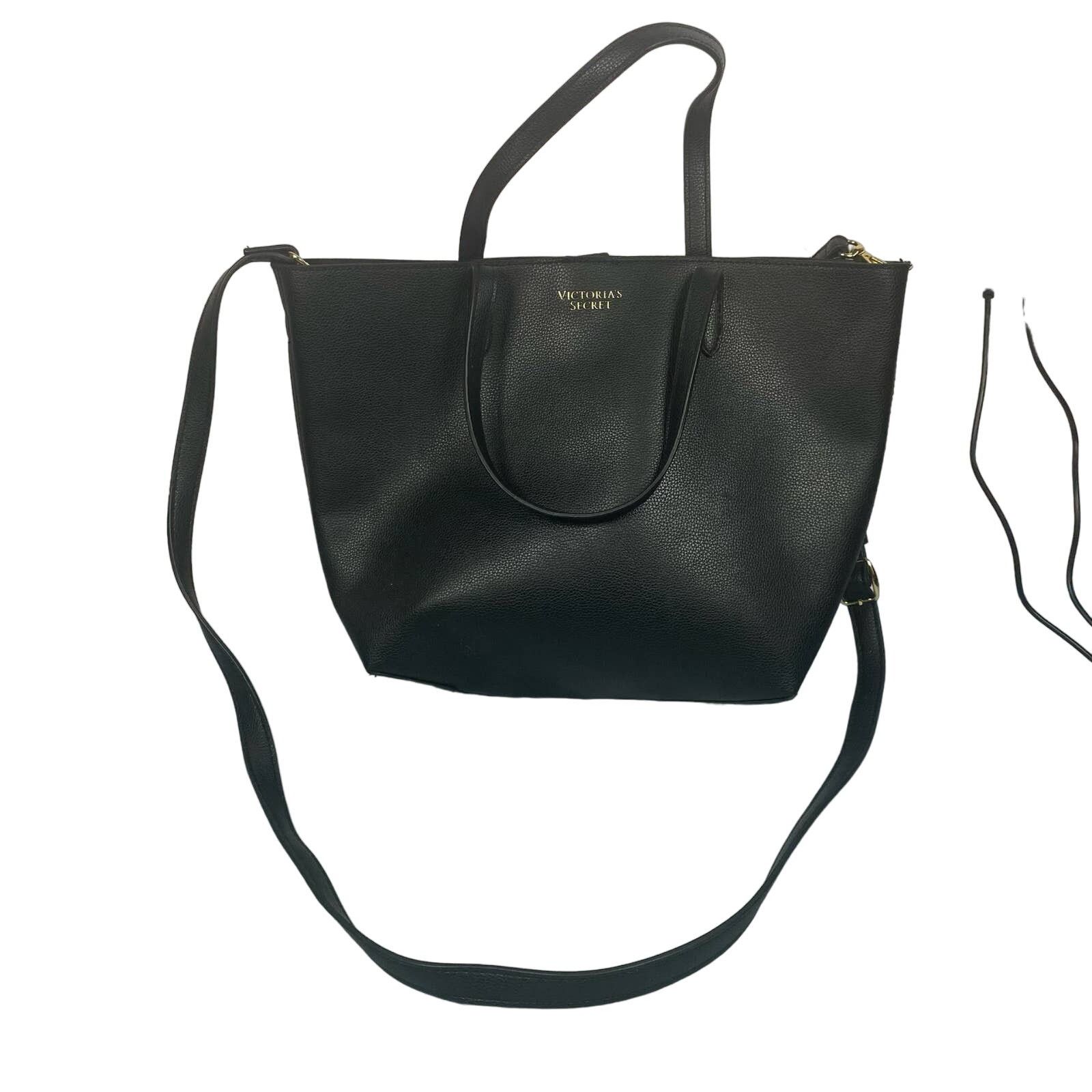 Victoria's Secret Victoria’s Secret black vinyl handbag or shoulder bag Size ONE SIZE - 1 Thumbnail