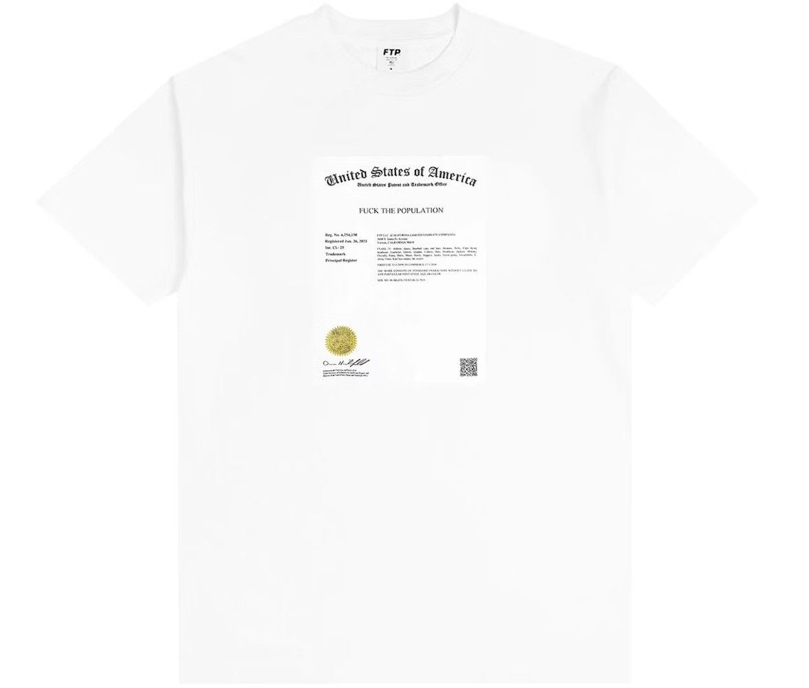 Fuck The Population FTP Trademark T-Shirt Size US L / EU 52-54 / 3 - 1 Thumbnail