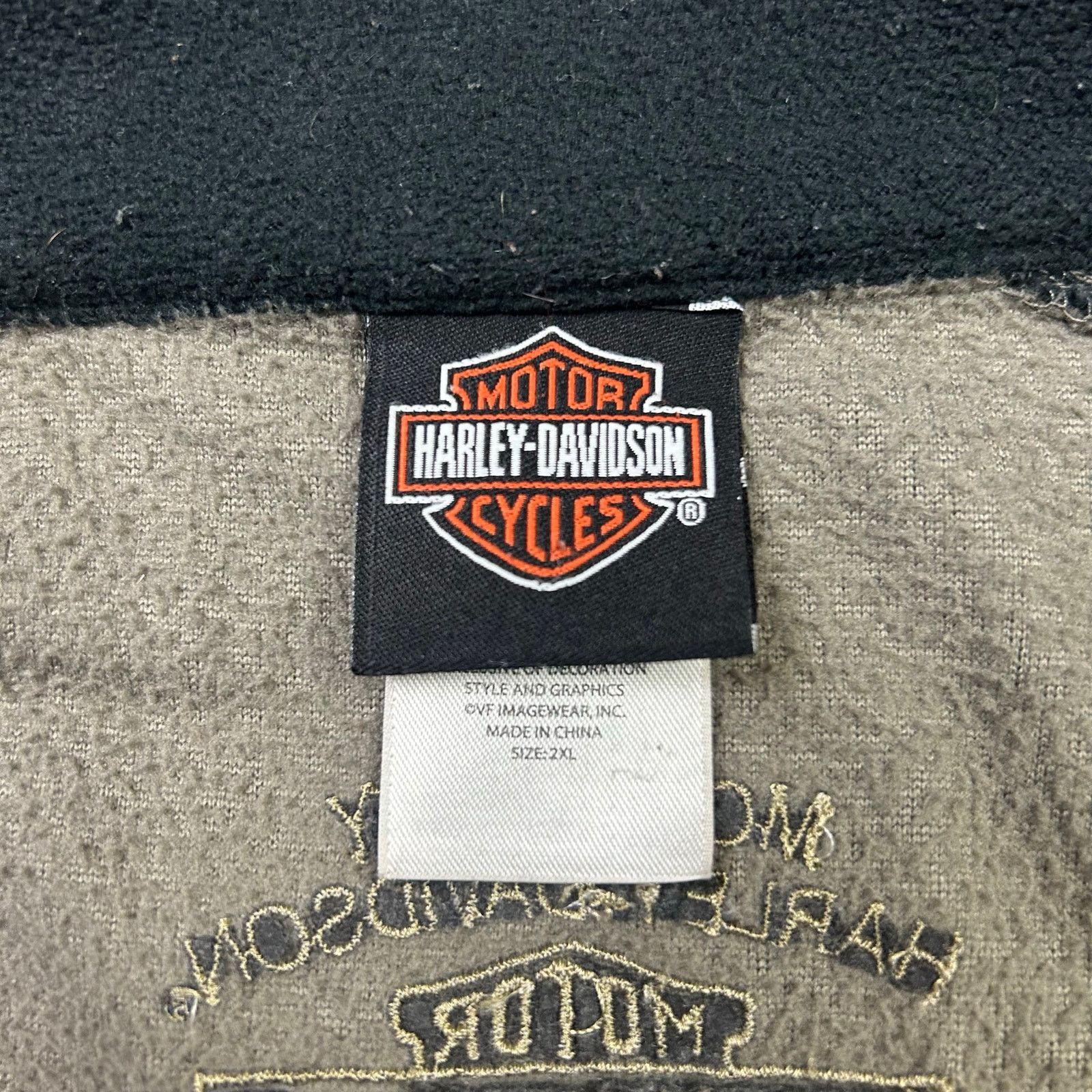 Harley Davidson Harley Davidson Motorcycles Fleece Jacket Full Zip Sweater Size US XXL / EU 58 / 5 - 5 Thumbnail
