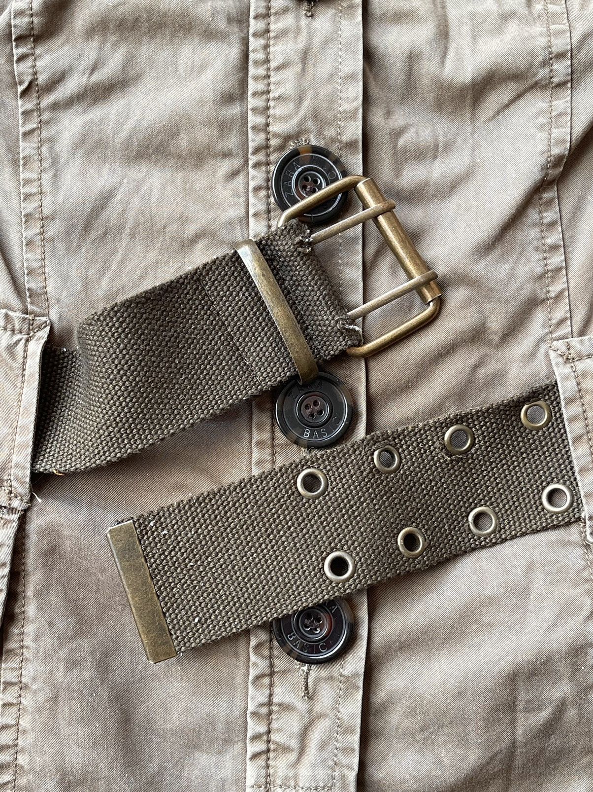 Le Grande Bleu (L.G.B.) Archive Military Napoleon Button Belt Jacket Y2K Balmain Typ Size US XS / EU 42 / 0 - 4 Thumbnail