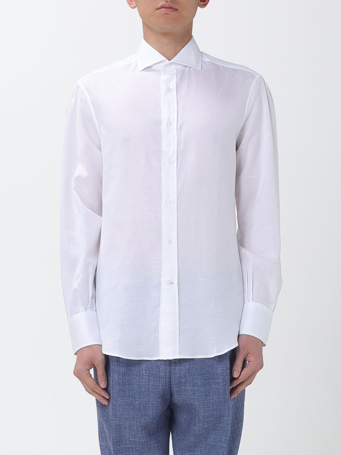 Brunello Cucinelli Brunello Cucinelli Shirt Men White Size US L / EU 52-54 / 3 - 1 Thumbnail