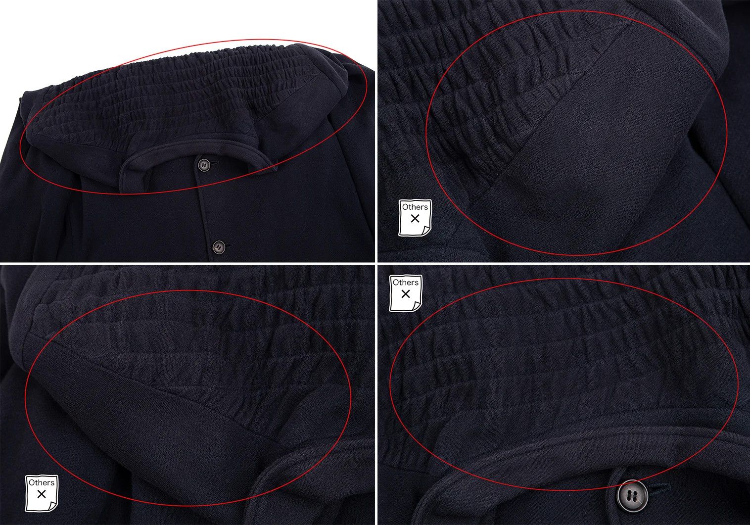 Yohji Yamamoto Yohji Yamamoto Back Shearing Gathered Double Jacket Size US M / EU 48-50 / 2 - 7 Thumbnail