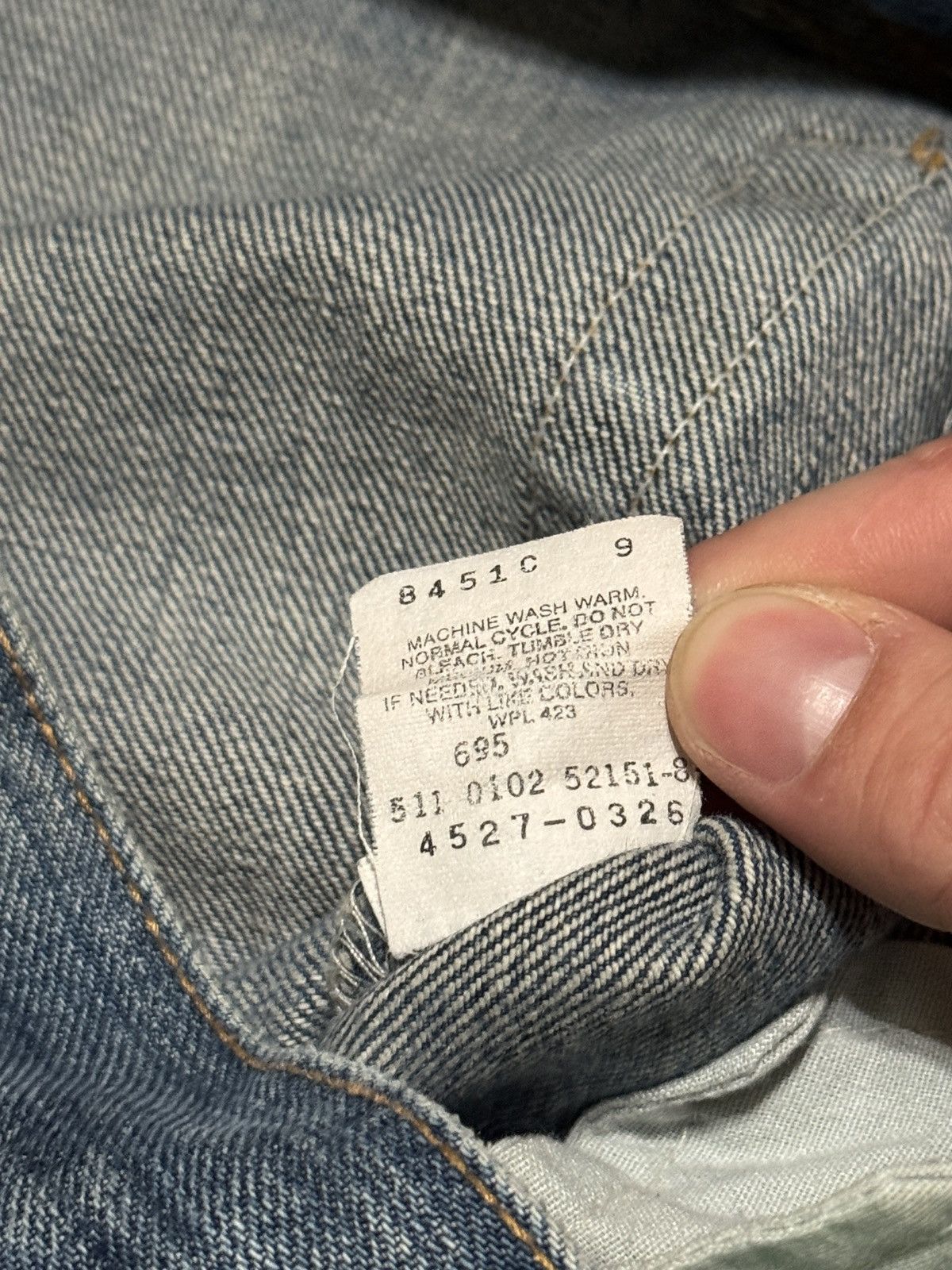 Levi's Vintage Clothing Levis 527 Button Fly Low Rise Bootcut 29x27 Denim Jeans Size US 29 - 6 Thumbnail
