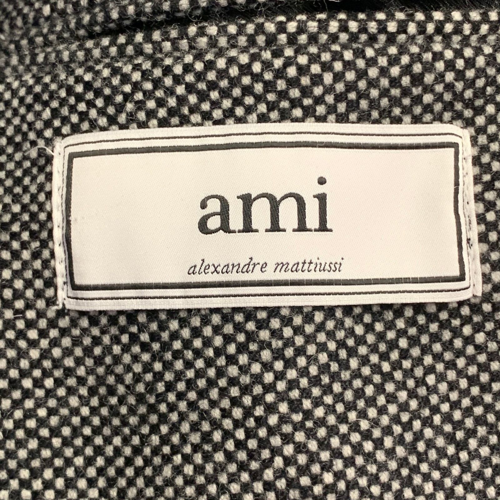 AMI AMI Size 36 Black Woven Wool Blend Notch Lapel Sport Coat Size 36R - 6 Thumbnail