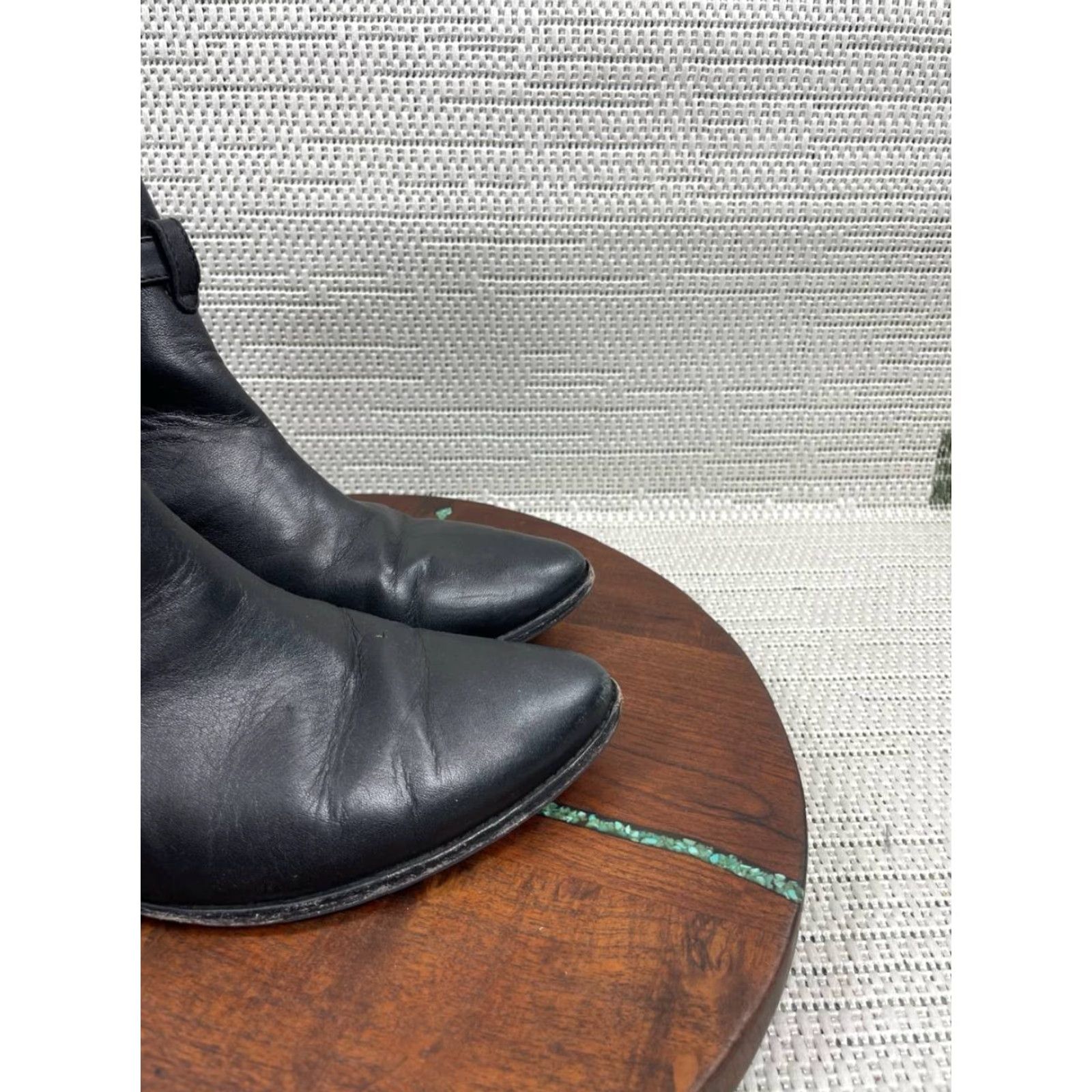 Thursday Boot Company VINTAGE Thursday Boot Company Boot Womens Brown Black Leather Ankle Round Toe Buckle 9.5 US Ladies Size US 8 / IT 38 - 2 Thumbnail