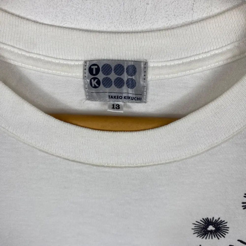 Japanese Brand Vintage TAKEO KIKUCHI I Wish You Every Happiness Tee Shirt Size US L / EU 52-54 / 3 - 6 Thumbnail