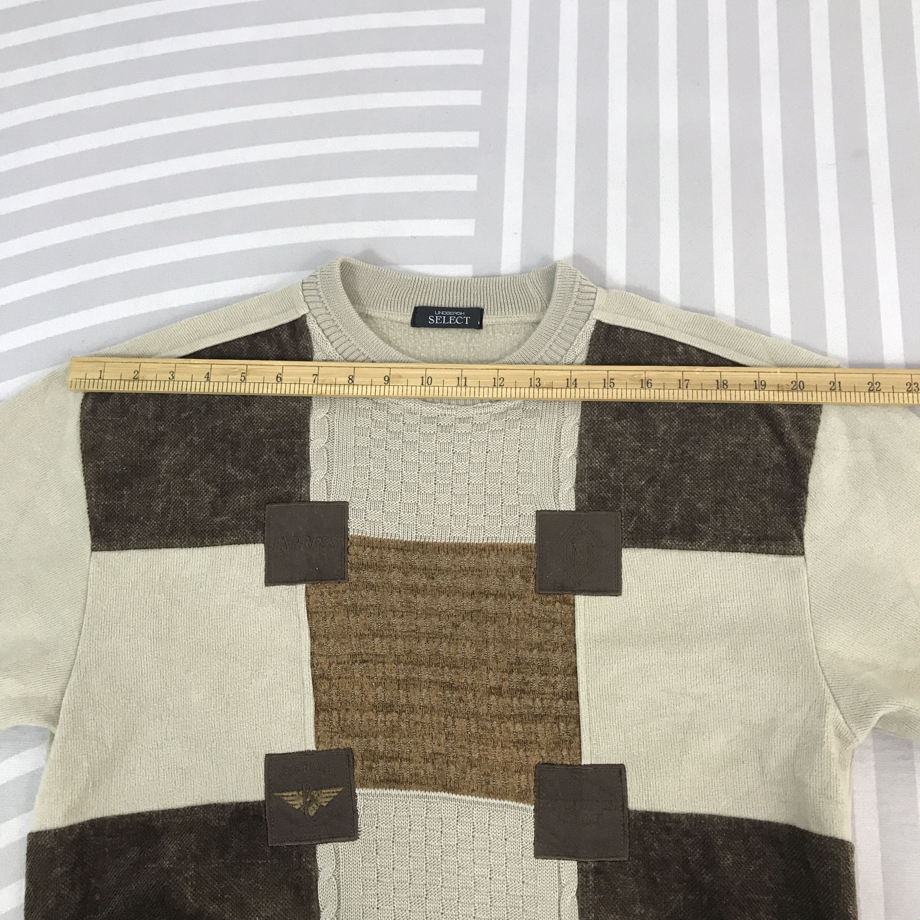 Lindbergh Vintage lindbergh Patchwork Sweatshirt Jacket Size US L / EU 52-54 / 3 - 5 Thumbnail
