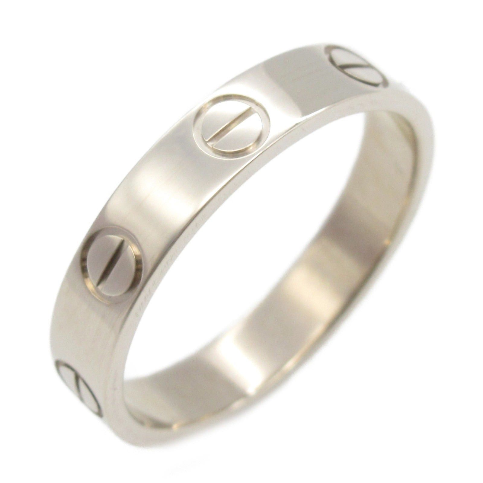 Cartier Mini Love Ring K18Wg (White Gold) Silver