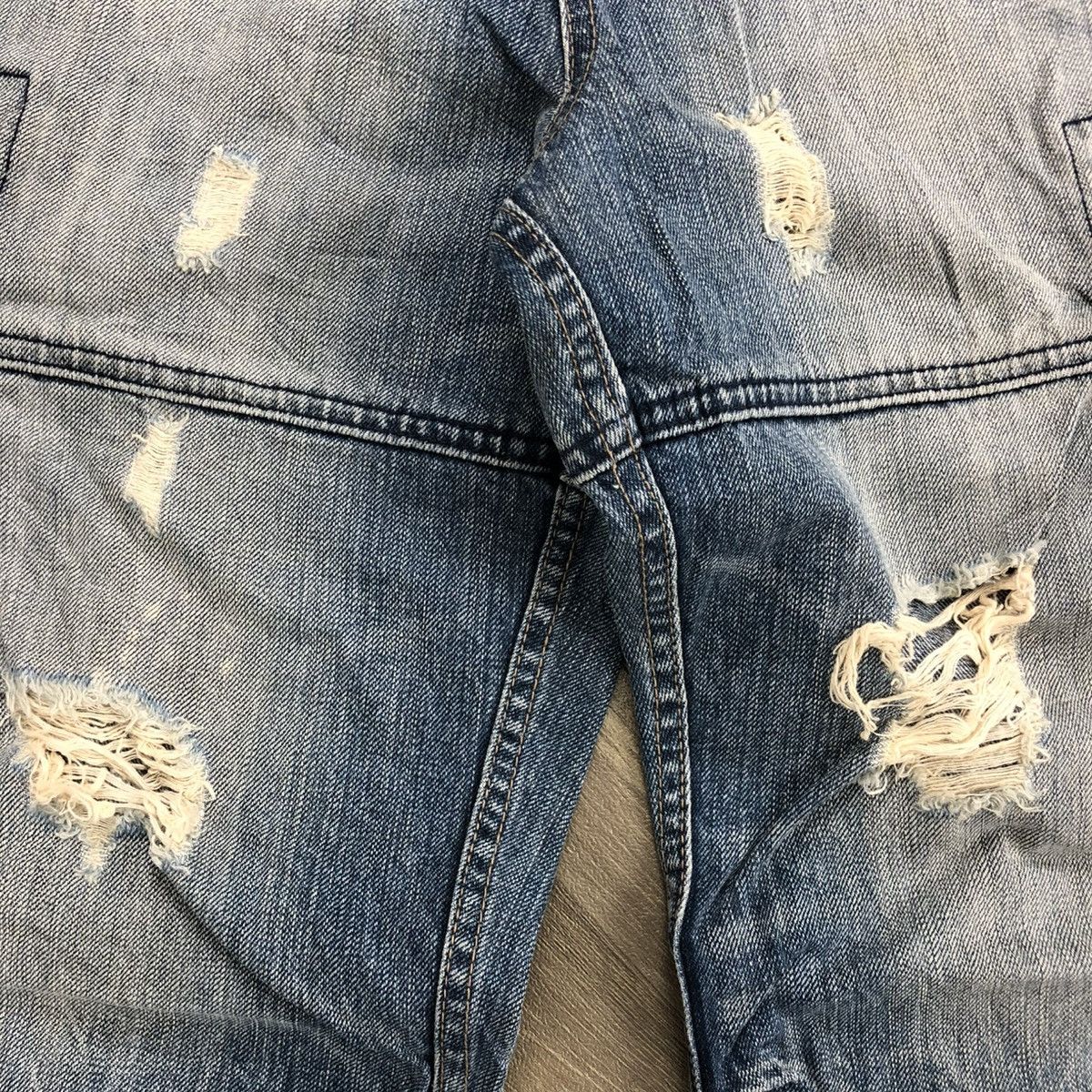 PPFM 2000s PPFM Distressed Lgb Bondage Multipocket Cargo Jeans Size US 31 - 7 Thumbnail