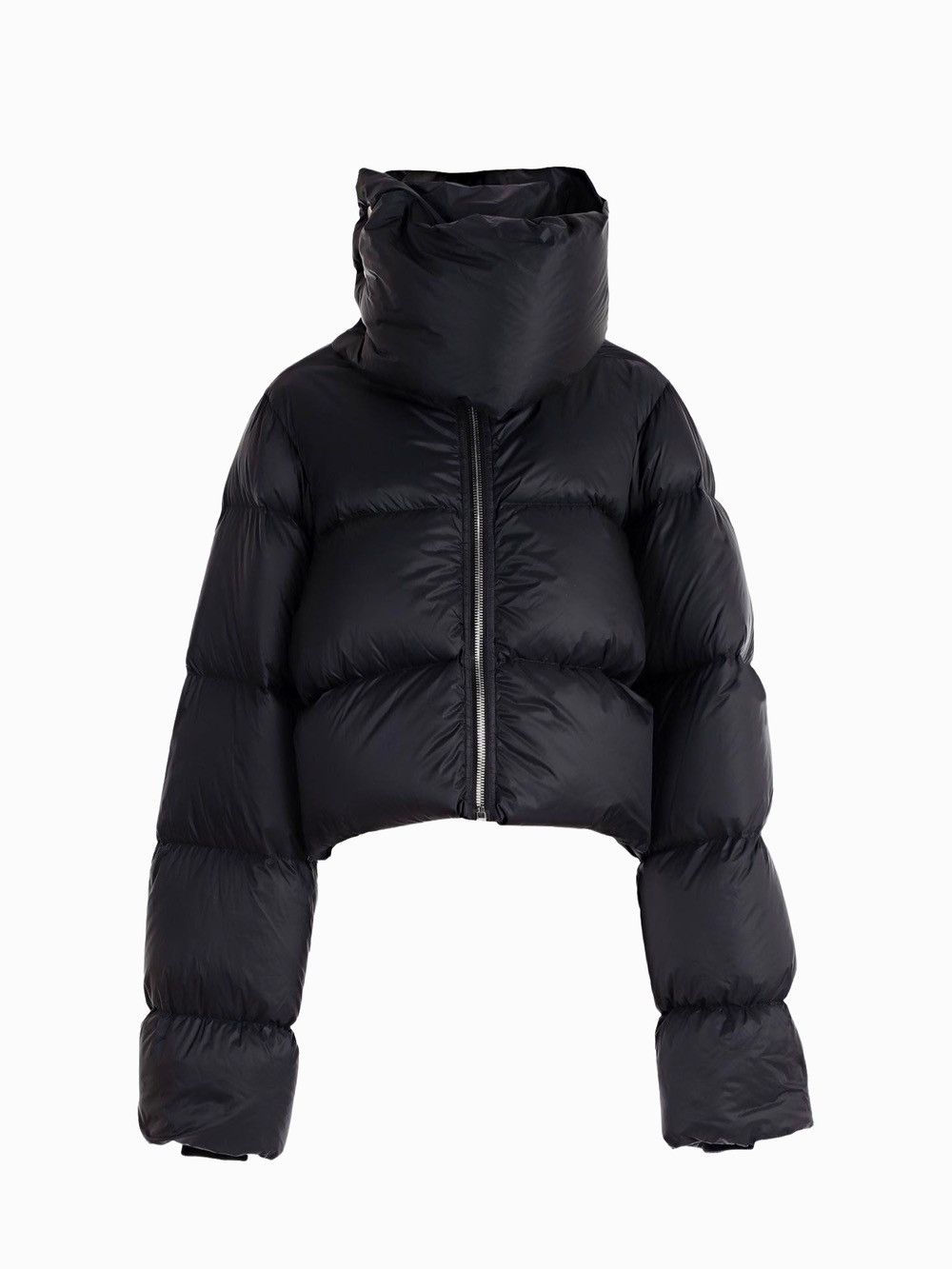 Rick Owens Rick Owens Strobe FW22 Cropped Funnel Neck Down Puffer Jacket Size XL / US 12-14 / IT 48-50 - 1 Thumbnail