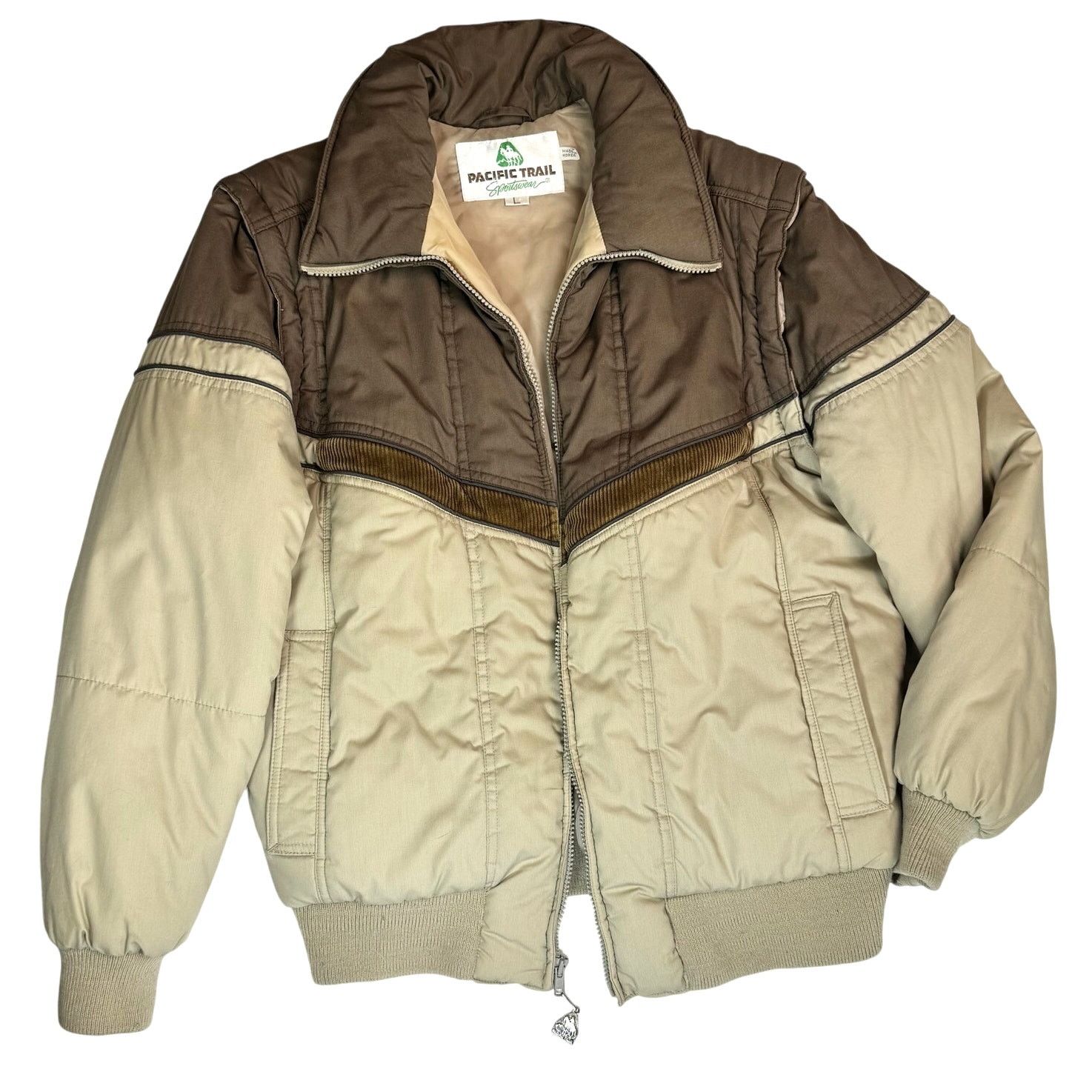 Pacific Trail VTG Pacific Trail 80s Brown Puffer L Removable Sleeves Size US L / EU 52-54 / 3 - 3 Thumbnail