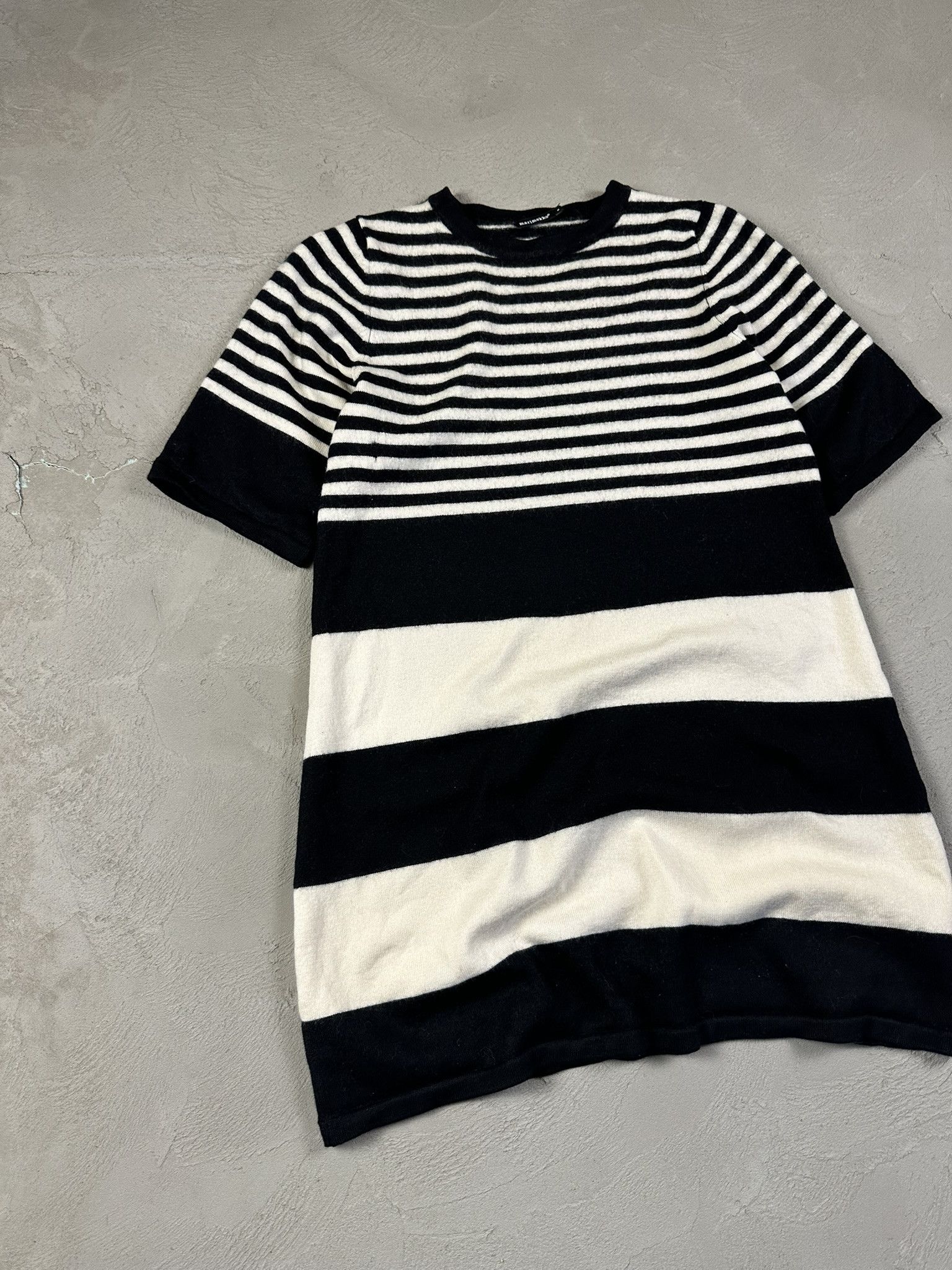 Designer × Japanese Brand × Marimekko Marimekko Wool Knit Stripped T-shirt Size US S / EU 44-46 / 1 - 5 Thumbnail