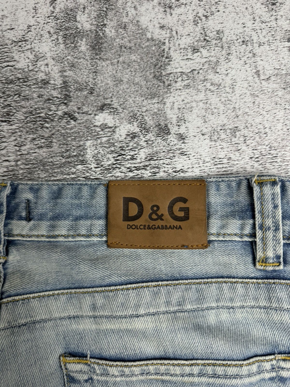 Dolce & Gabbana Dolce & Gabbana RARE D&G Patchwork Distressed Y2K Denim Jeans Size US 34 / EU 50 - 10 Thumbnail