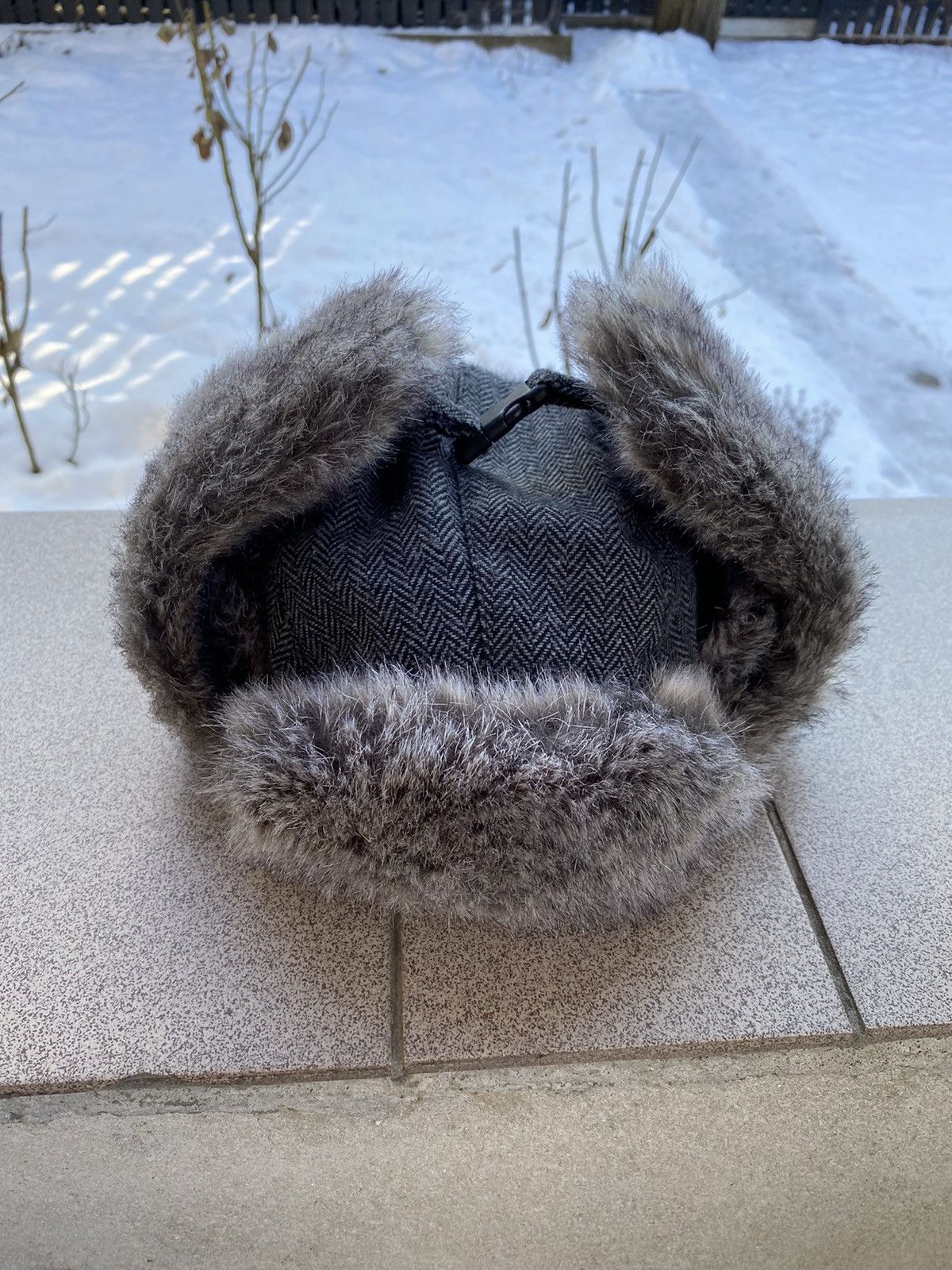 Hysteric Glamour × Vintage Crazy Y2k Mohair Fuzzy Hat Ushanka Punk Winter Size ONE SIZE - 8 Thumbnail