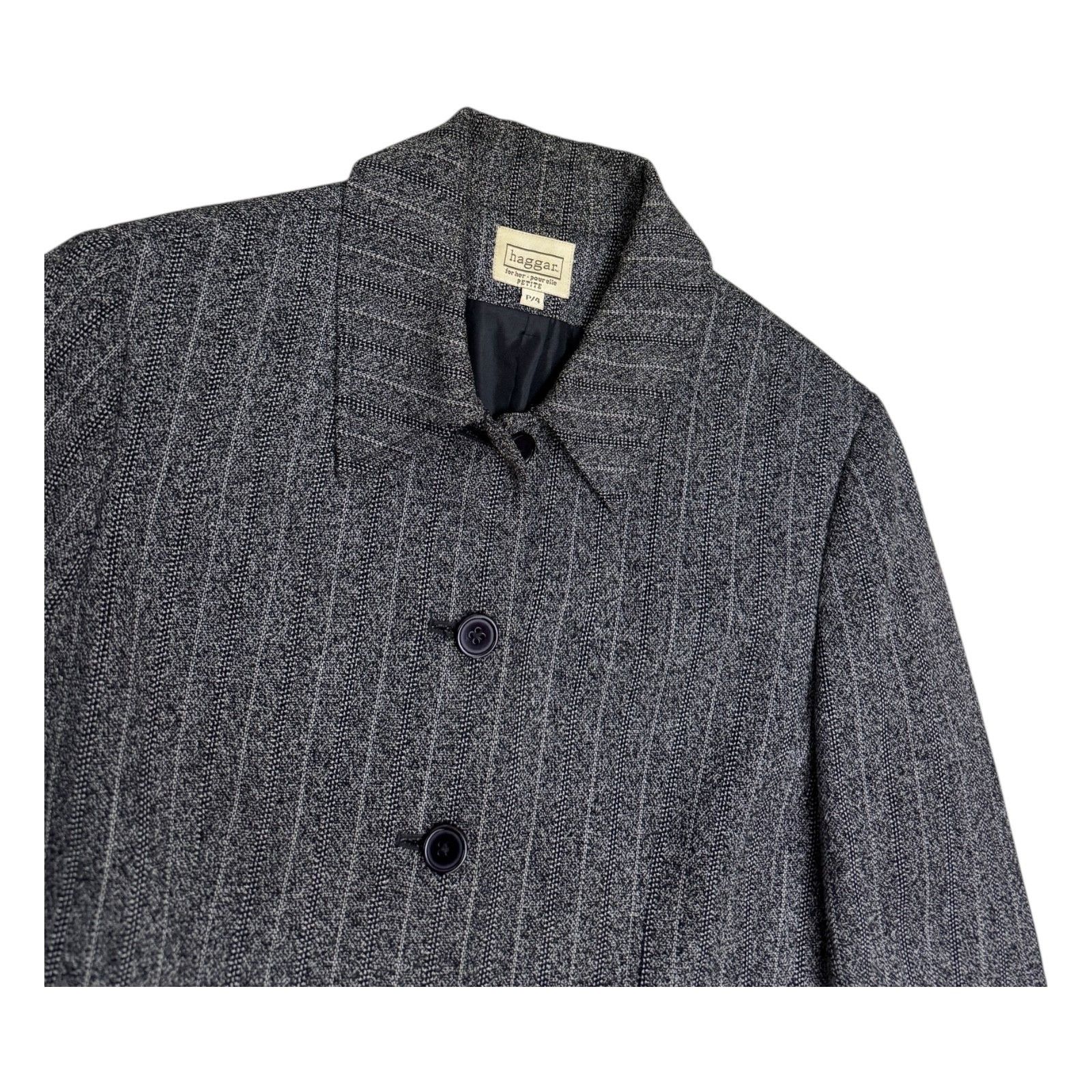 Haggar HAGGAR Vintage 90s Business Casual Blazer Jacket 4 Petite Size S / US 4 / IT 40 - 2 Thumbnail