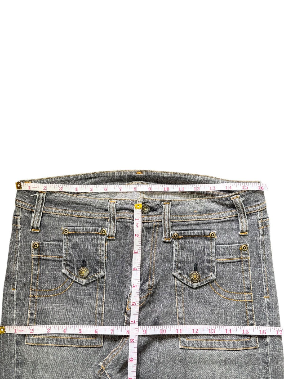 Diesel Vintage Japanese Brand Faded Wash Distress Flare Jeans Size 32" / US 10 / IT 46 - 6 Thumbnail