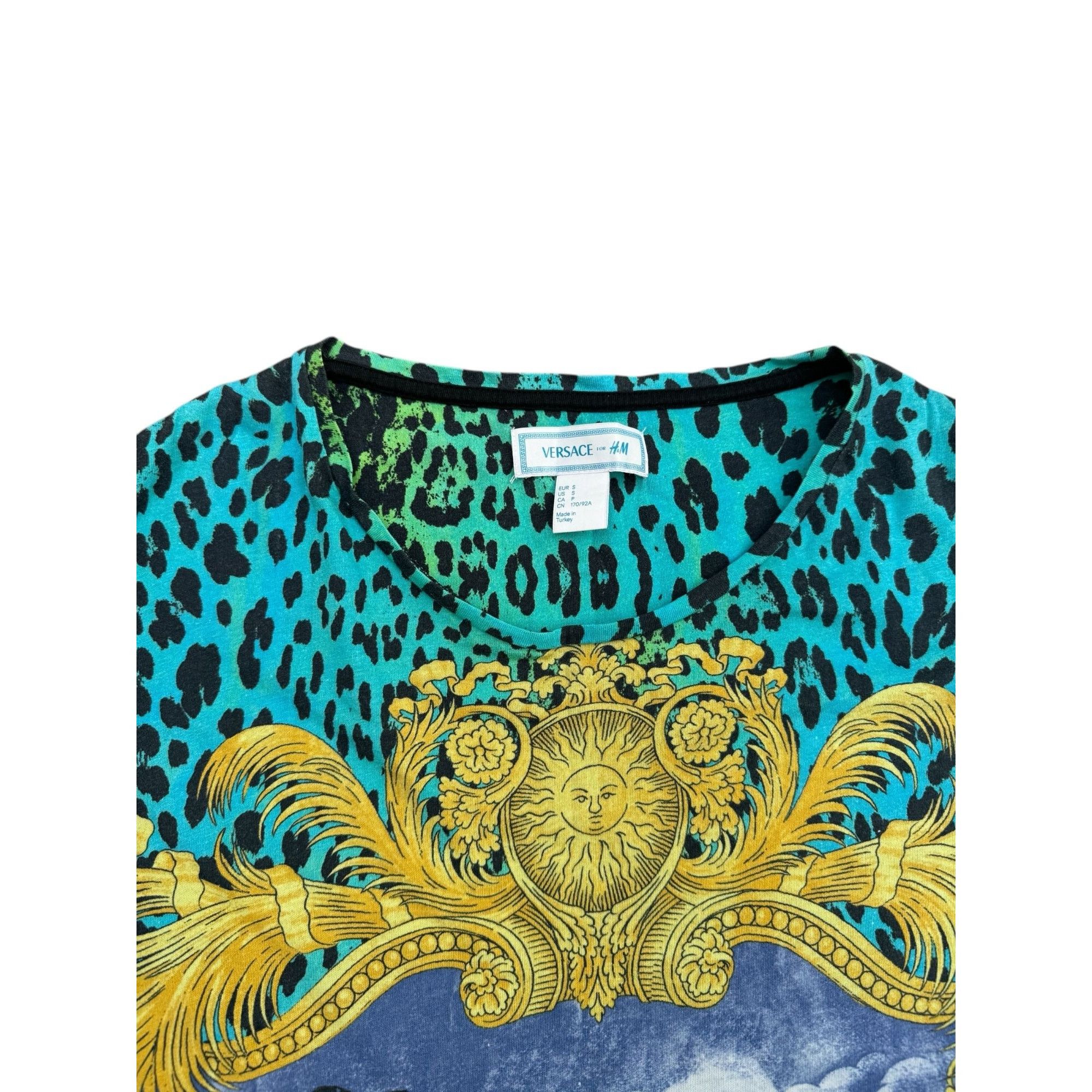Versace Rare Green Leopard T-shirt Size US S / EU 44-46 / 1 - 2 Thumbnail