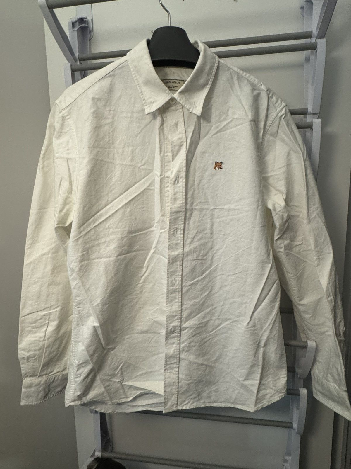 Maison Kitsune Maison Kitsune Fox Head Shirt Size US XXS / EU 40 - 1 Thumbnail